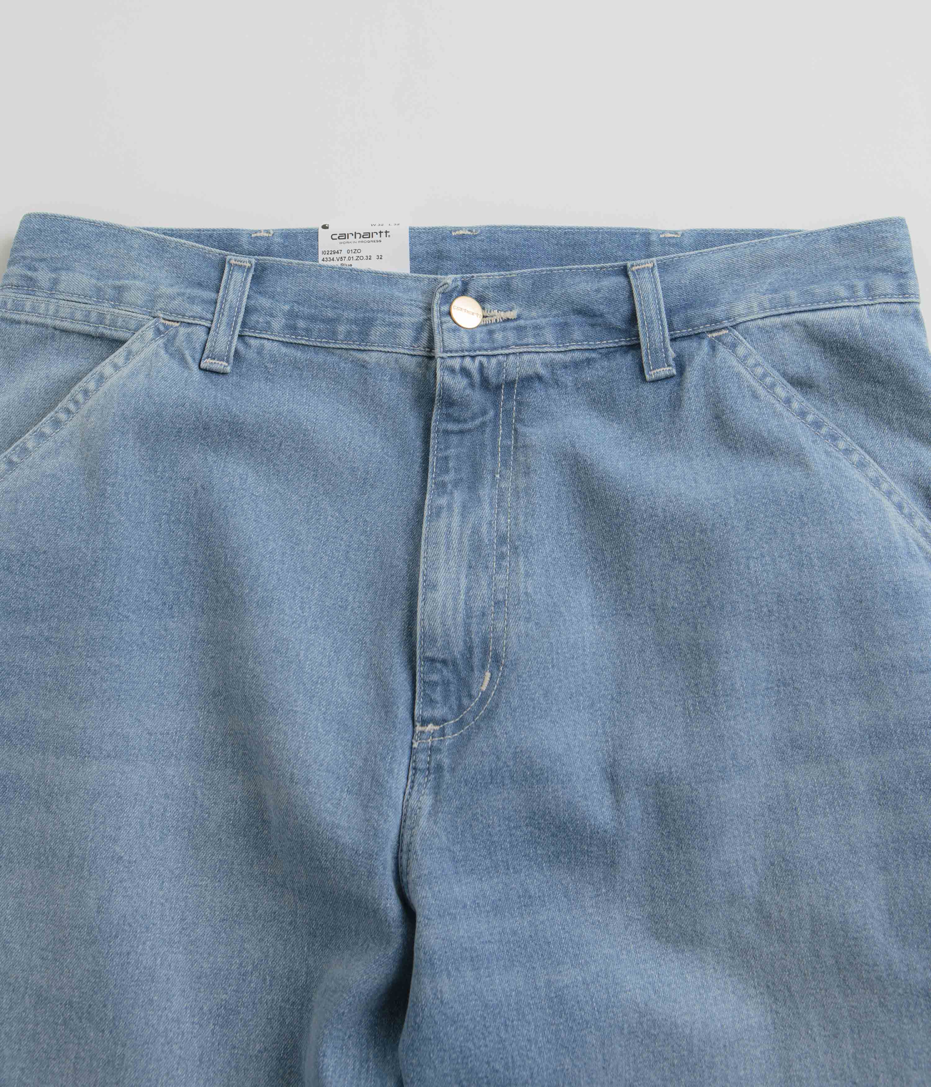 Carhartt Simple Light True Washed Blue Denim Pants - A Must - Have for Style Enthusiasts