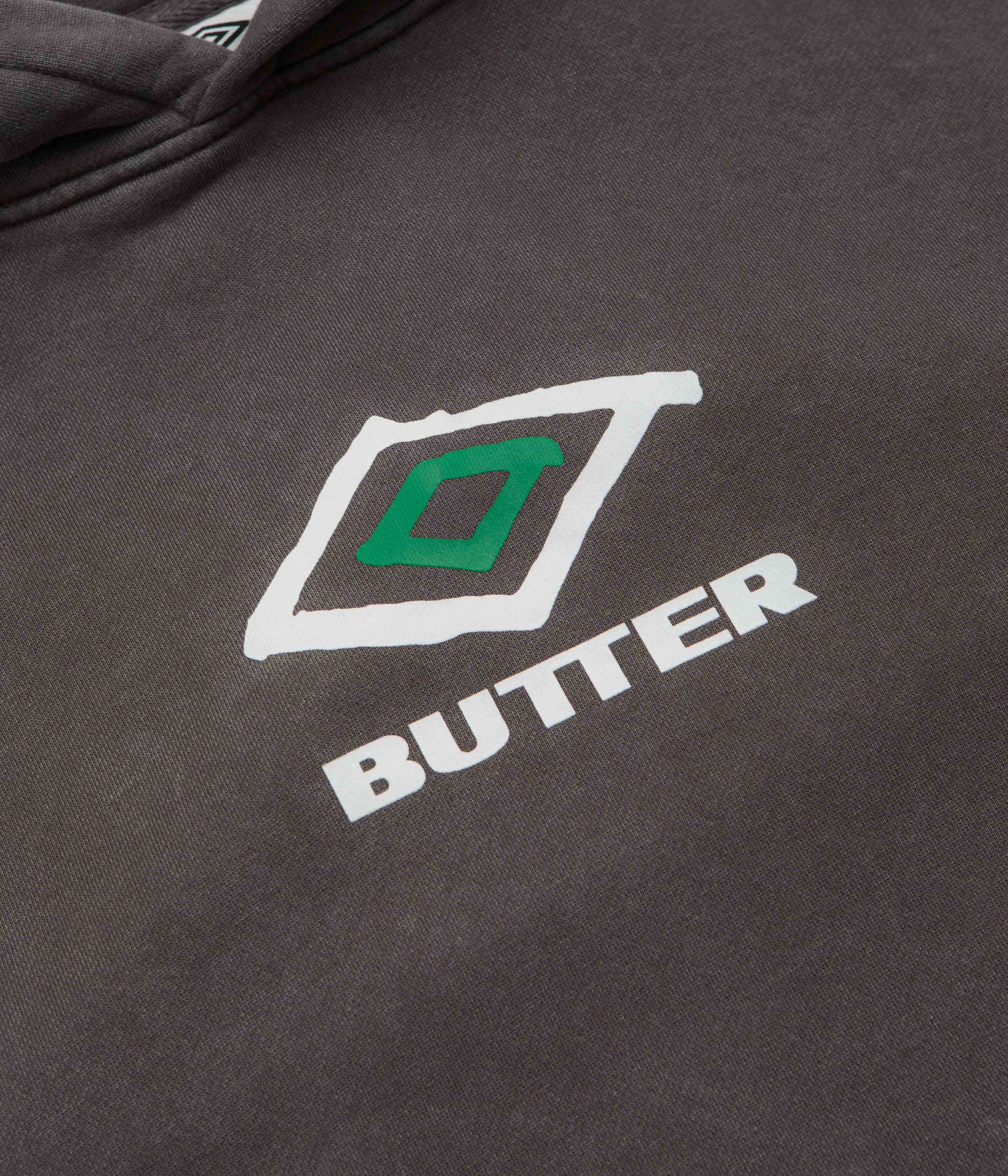 Exclusive Butter Goods x Umbro Washed Black Ball Hoodie - Grab Yours Now!
