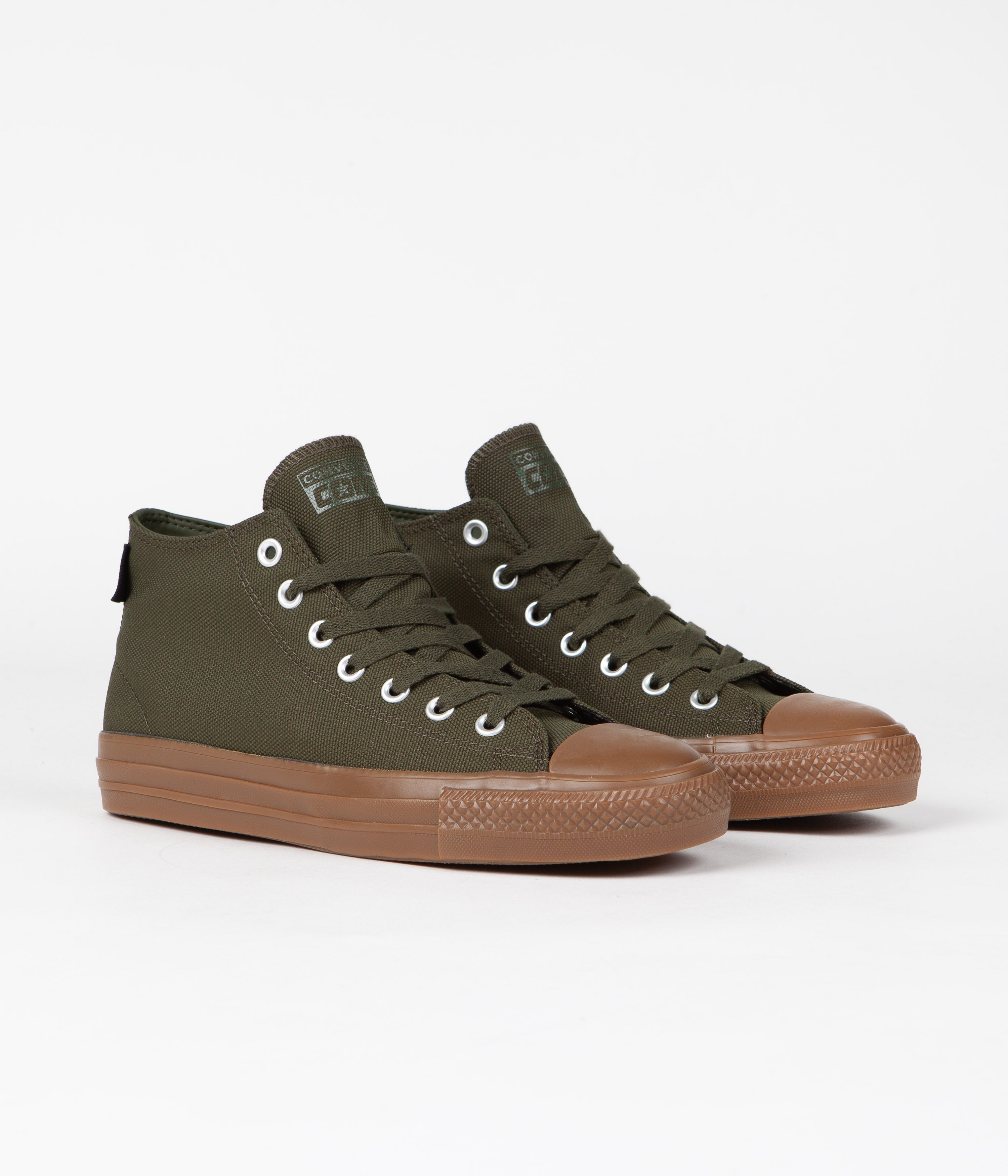 Converse CTAS Pro Cordura Canvas Mid Shoes - Stylish Cargo Khaki Combo