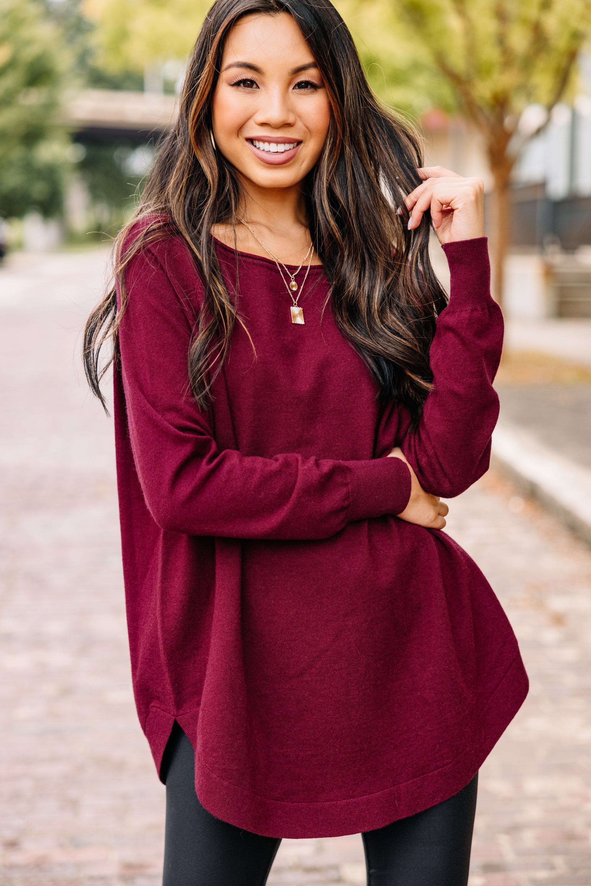 Gorgeous Good Girl Gone Wine Red Classic Tunic - A Must - Have!