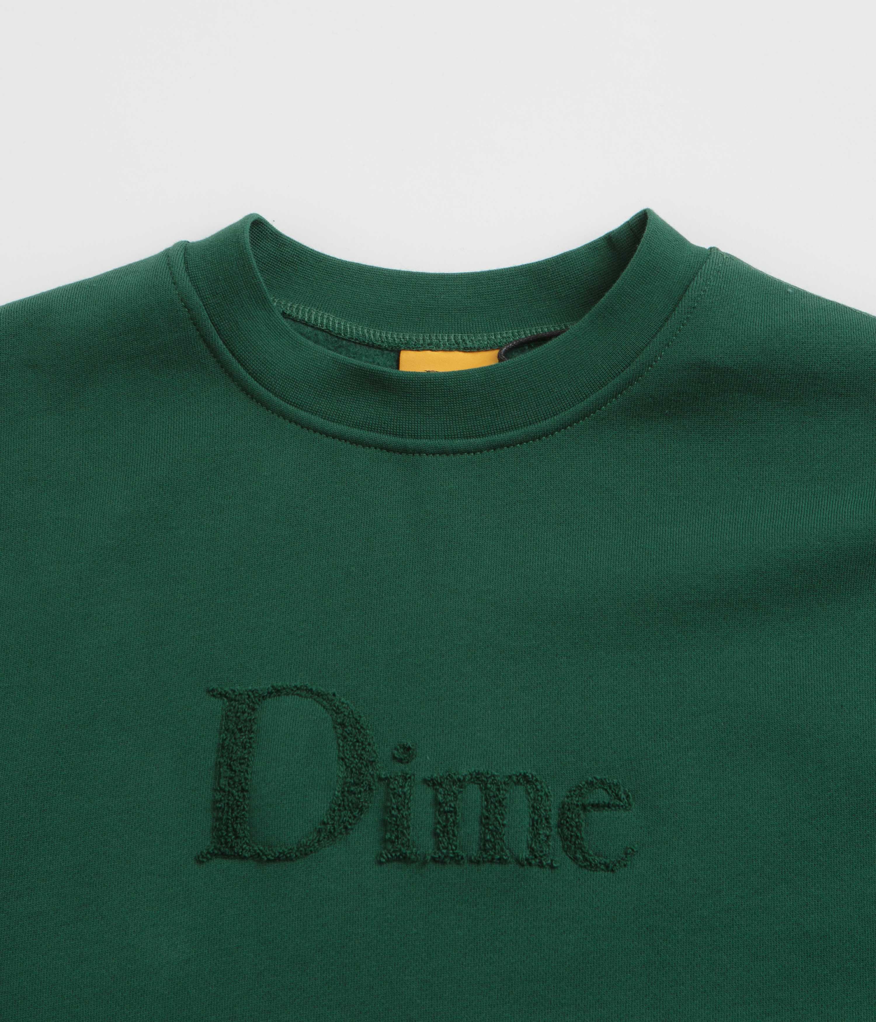 Dime Classic Logo Crewneck Sweatshirt - Stunning Rainforest Green