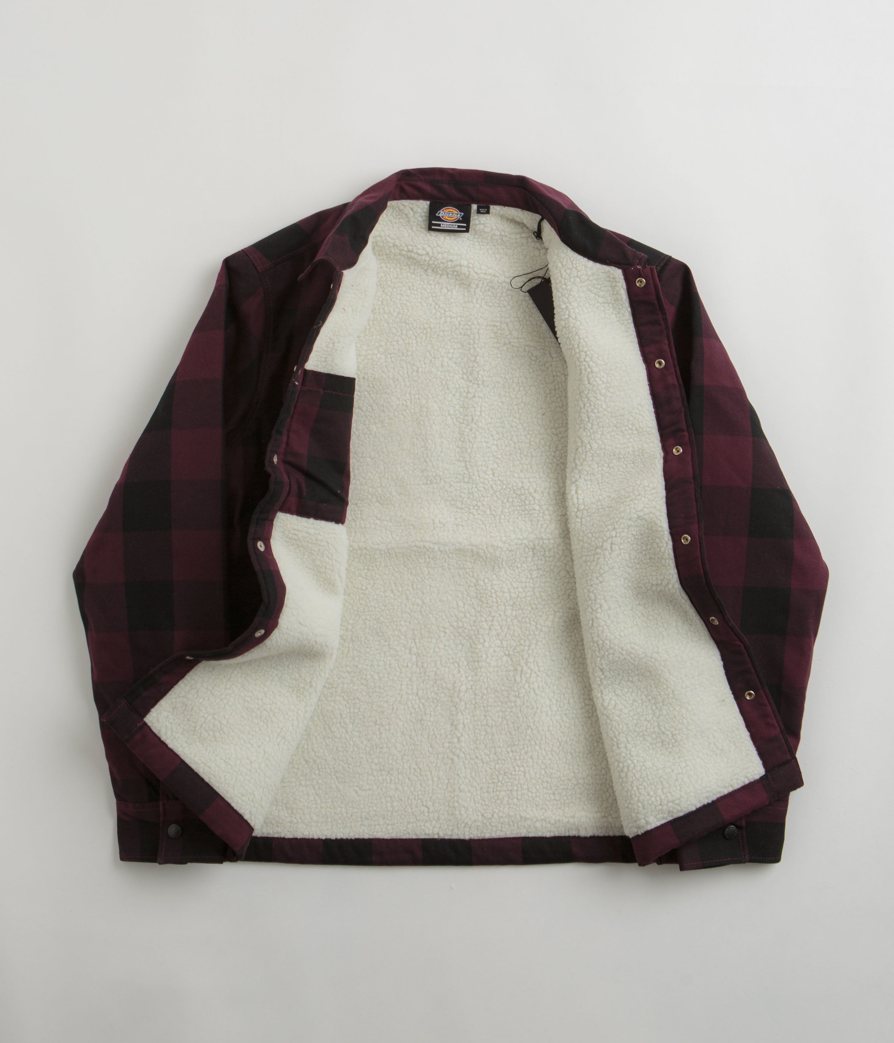 Dickies Maroon Sherpa Lined Sacramento Shirt - A Stylish and Comfortable Workwear Essential