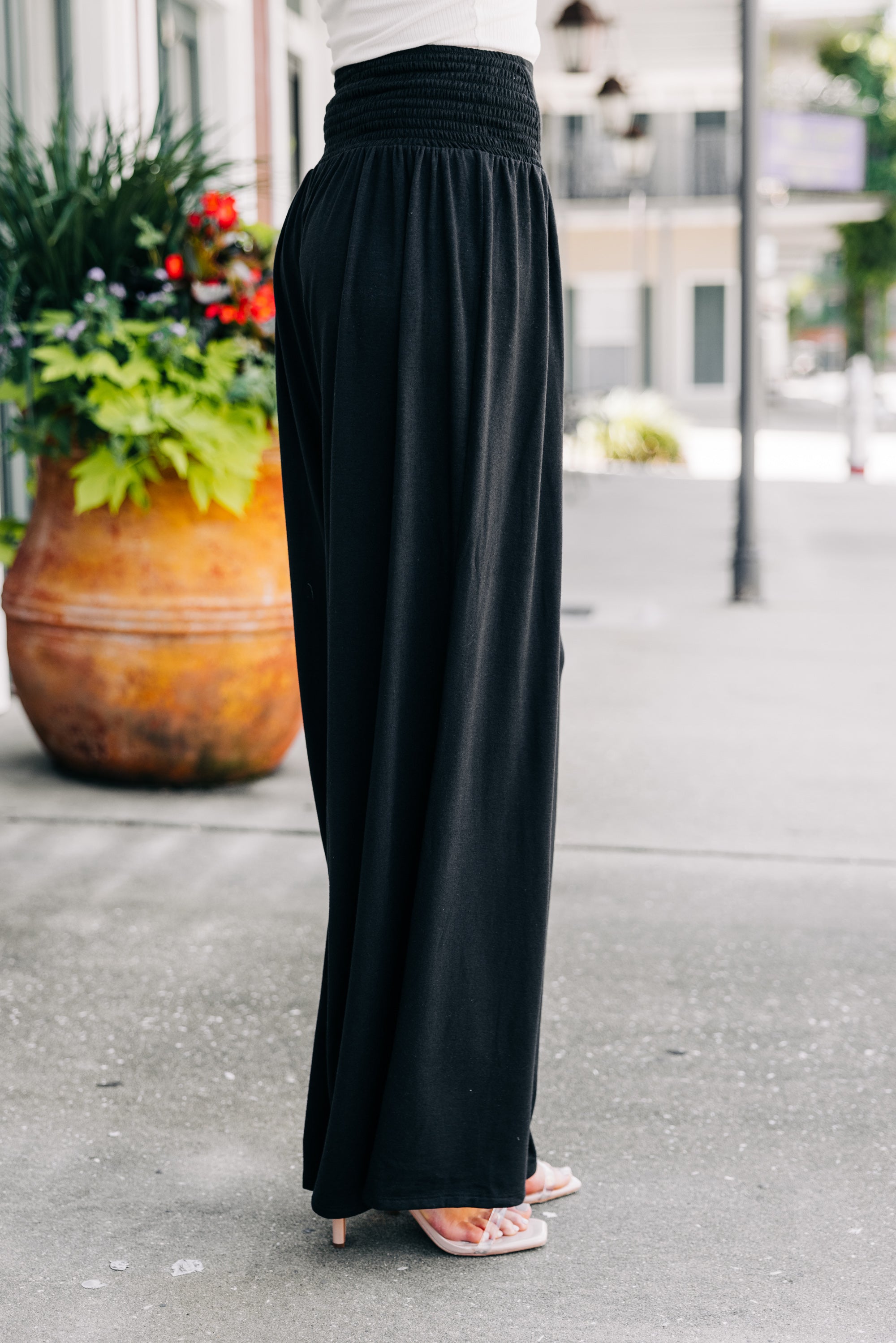 Back to the Fun! Black Wide-Leg Pants