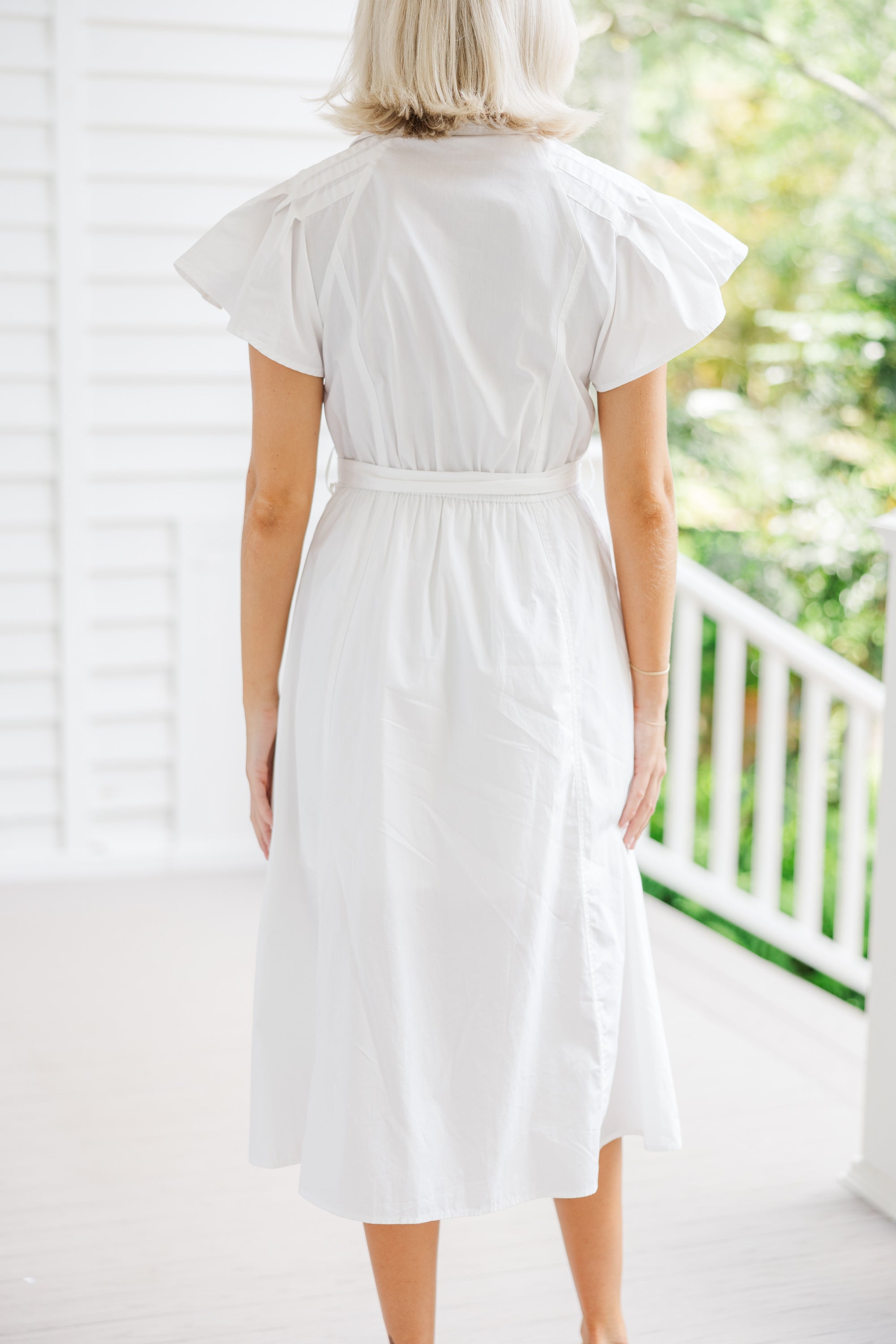 Enchanting All In A Dream White Midi Dress