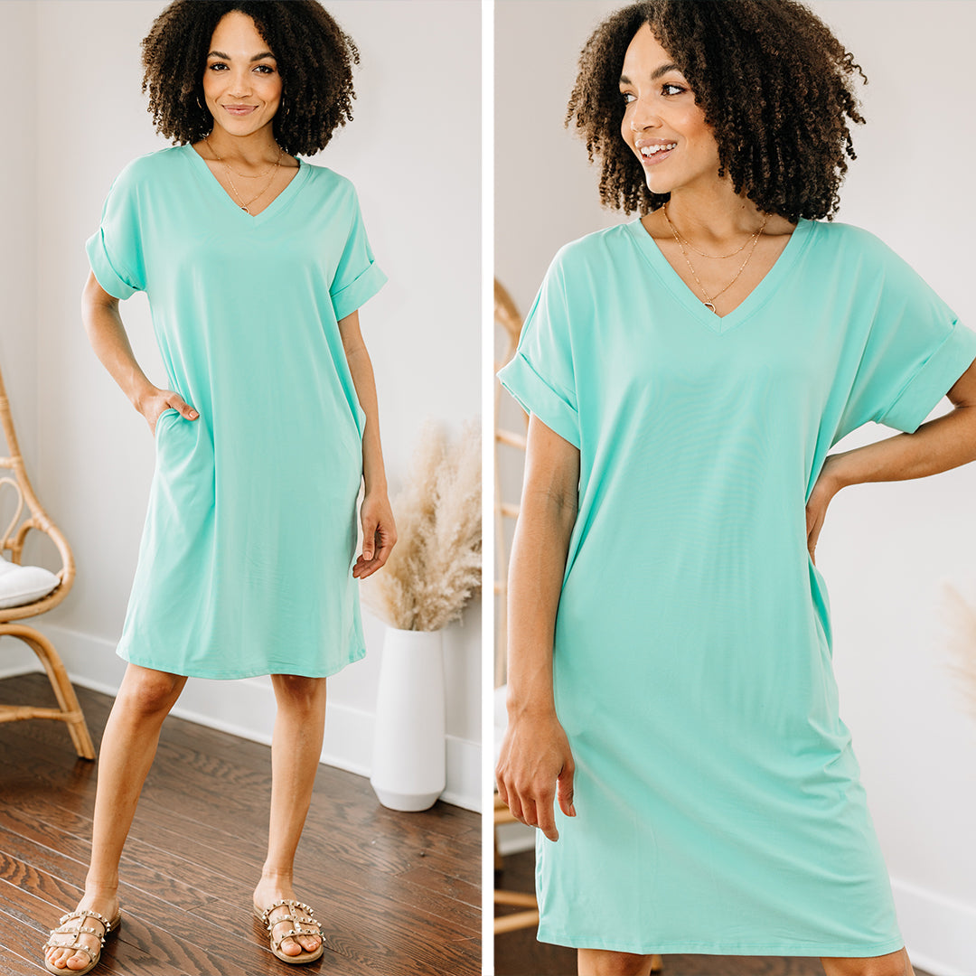 Stunning Mint Green T-shirt Dress for Every Occasion