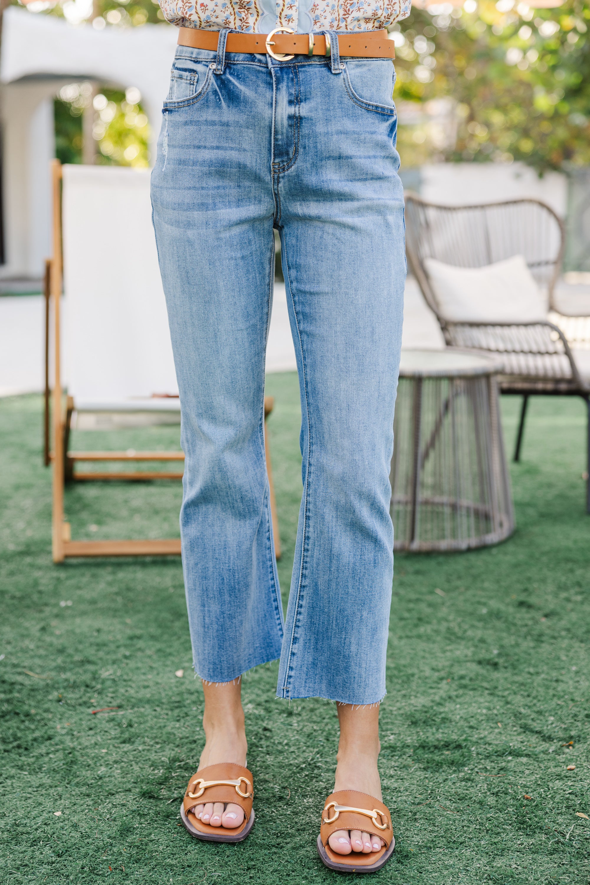 Feel Your Best! Light Wash Straight Leg Summer Jeans