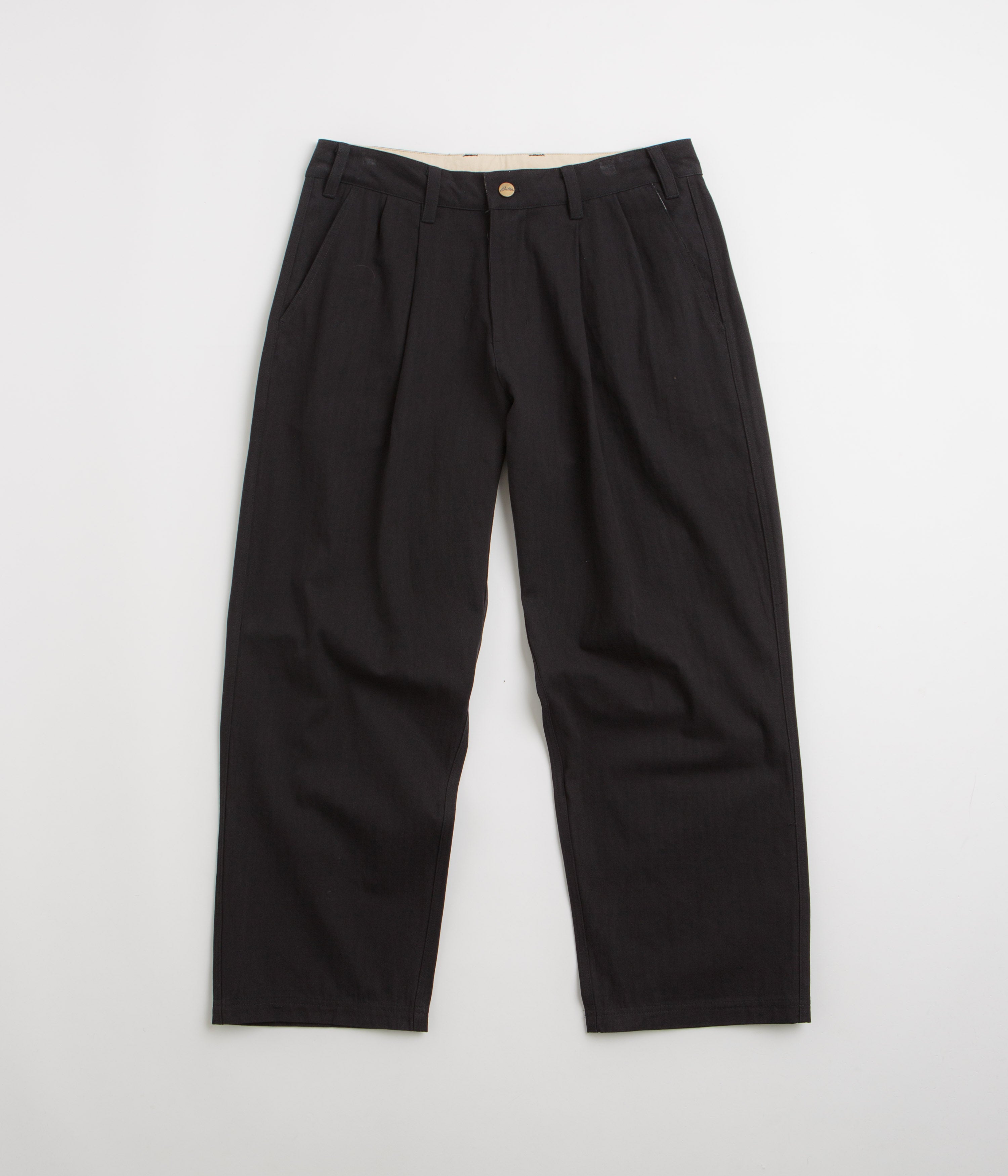 Butter Goods Stylish Black Pleated Trousers - A Must-Have!