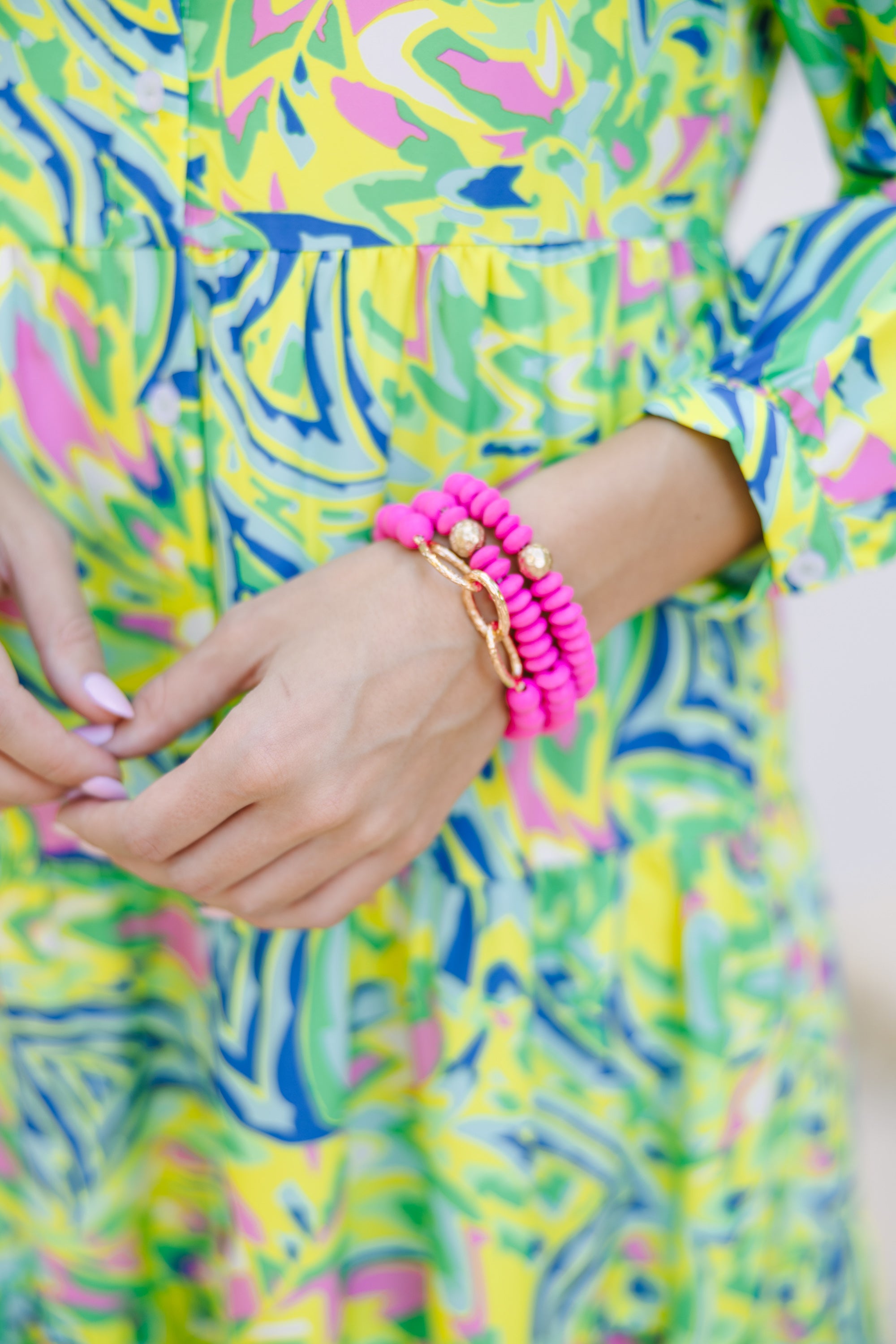 Stunning Fuchsia Pink 'Back To You' Bracelet