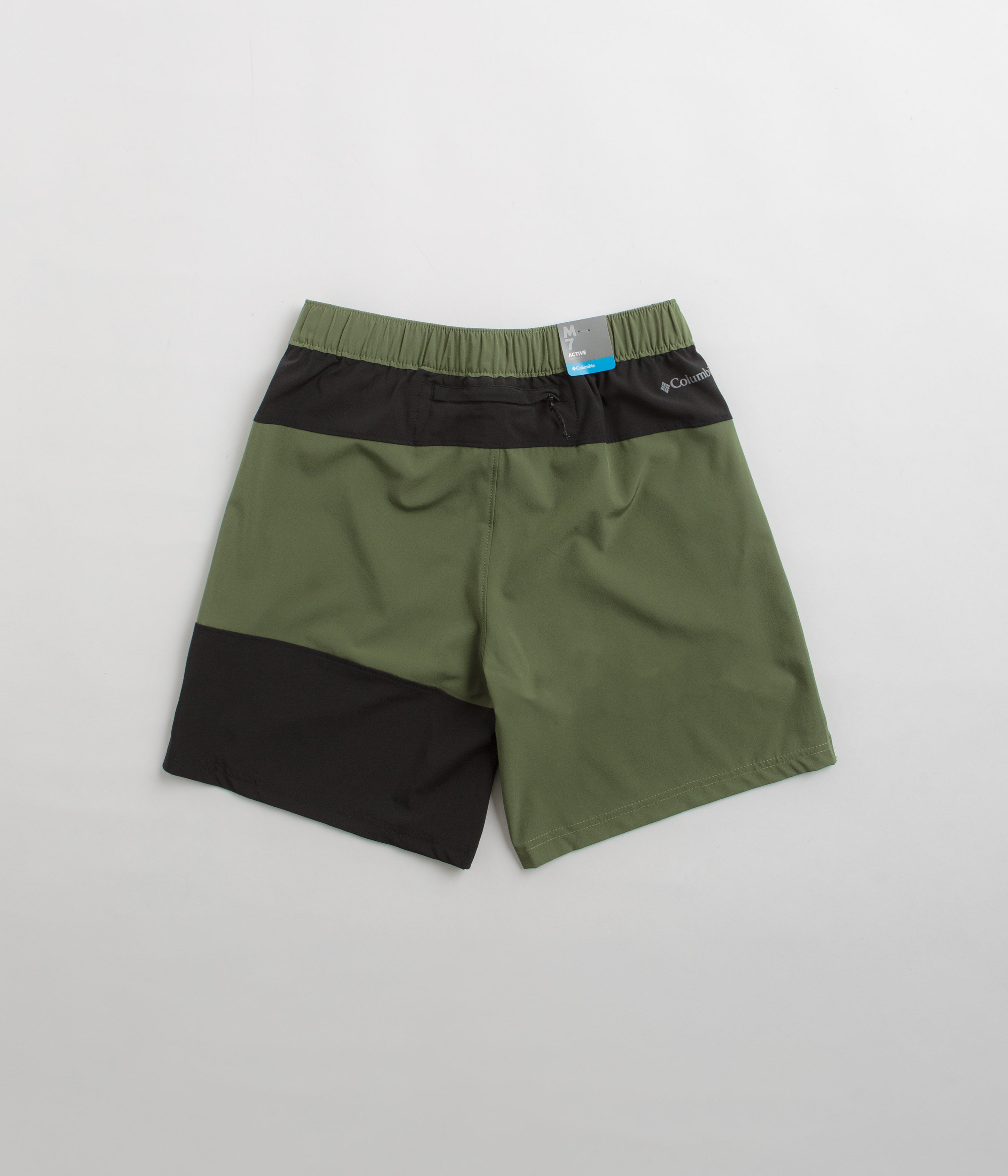 Columbia Canteen & Black Hike Color Block Shorts - Ideal for Outdoor Adventures