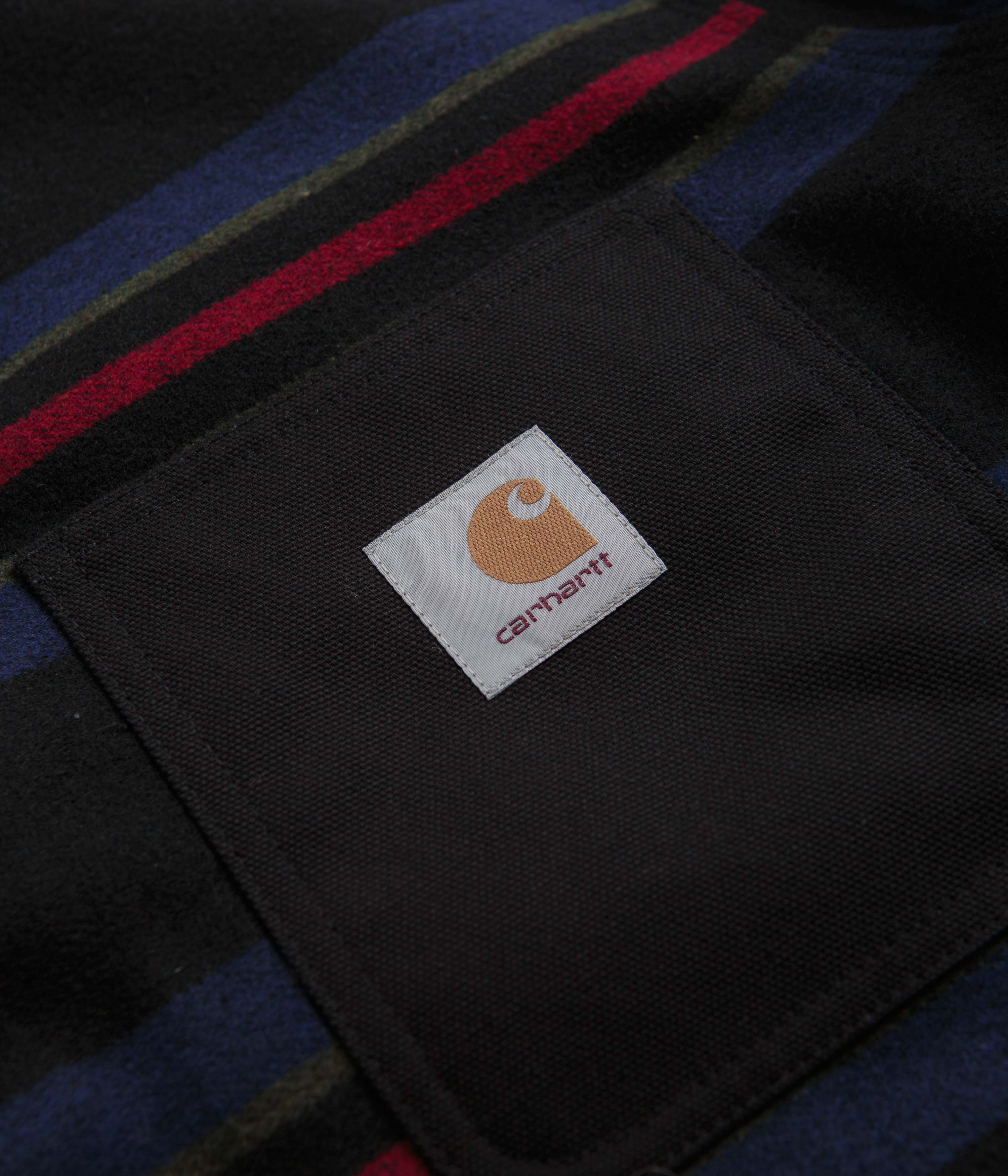 Carhartt Oregon Jacket - Stylish Starco Stripe & Black Blend