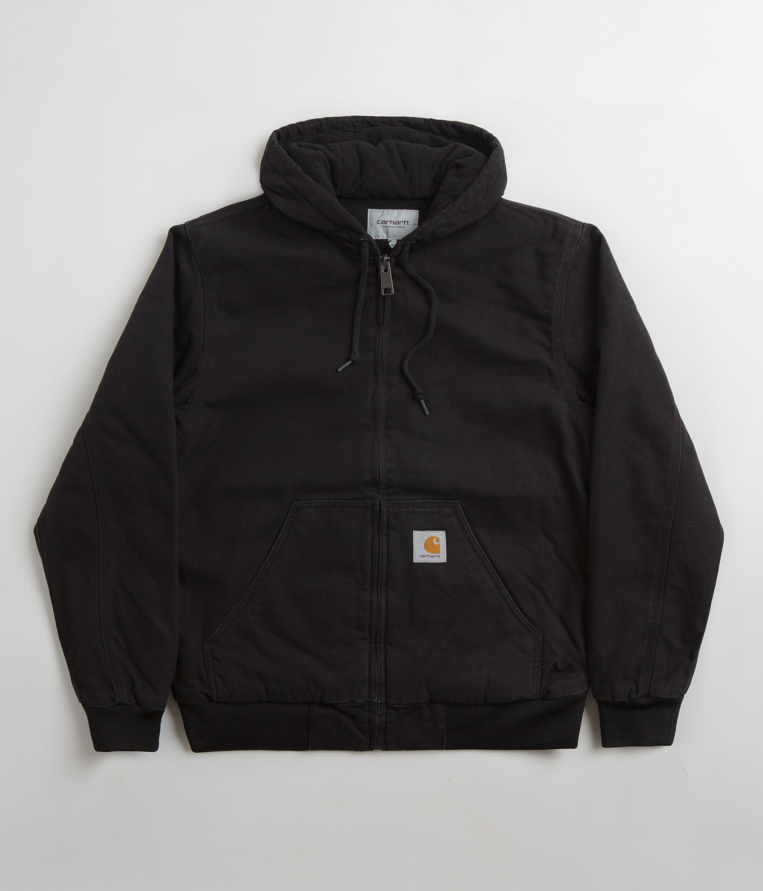 Carhartt Active Jacket - Stylish Black Heavy Stone Wash
