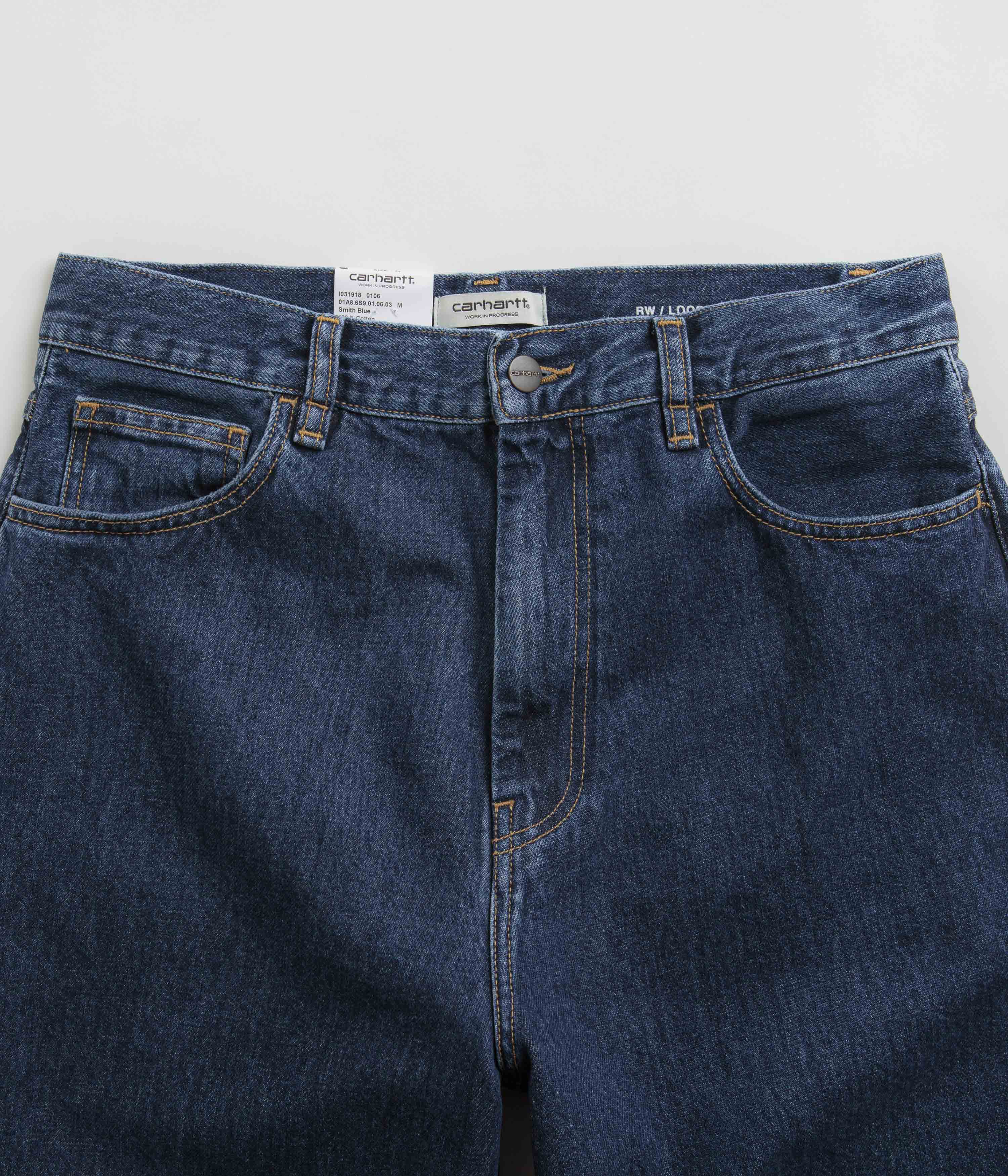 Carhartt Women's Brandon Stone-Washed Blue Denim Pants - Stylish and Durable!