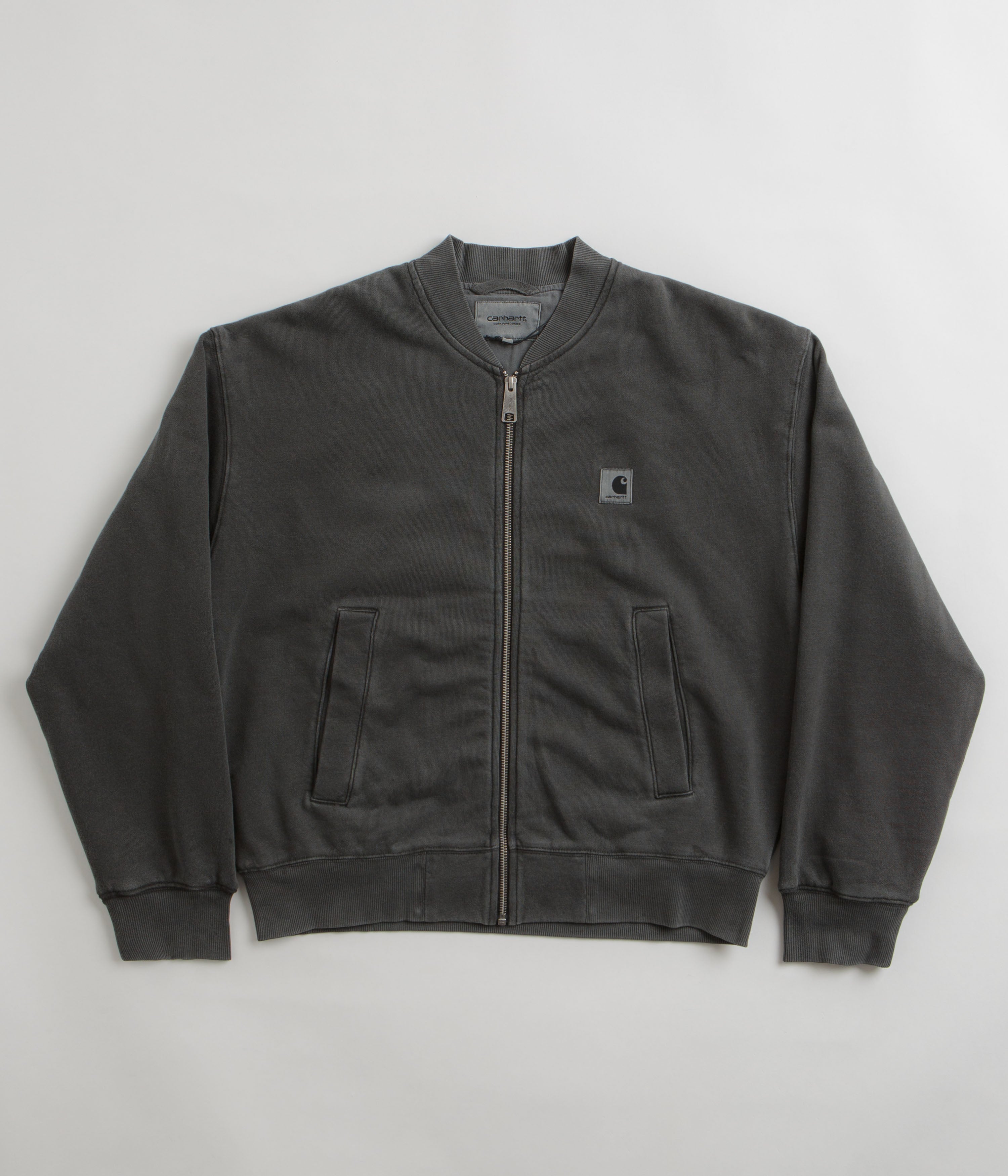 Carhartt Women's Nelson Sweat Bomber Jacket - Stunning Charcoal