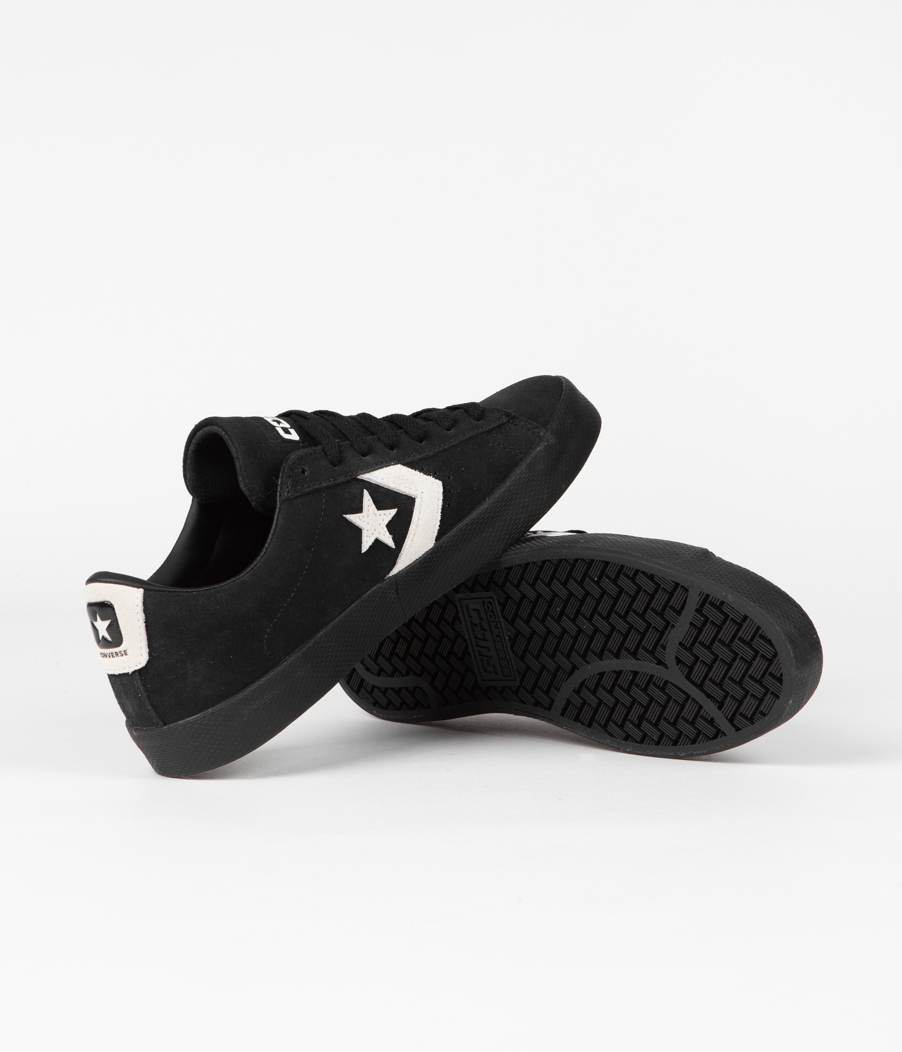 Converse Pro Leather Vulcanized Pro Ox Shoes - Stylish Black/Egret Combo