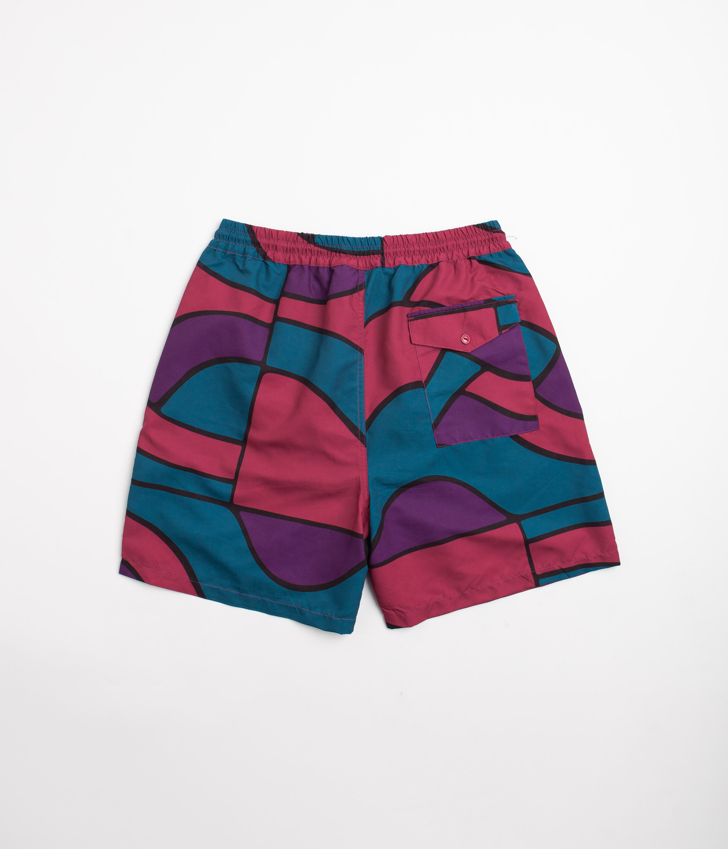 by Parra Multi-Color Mountain Waves Swim Shorts: A Splash of Style!