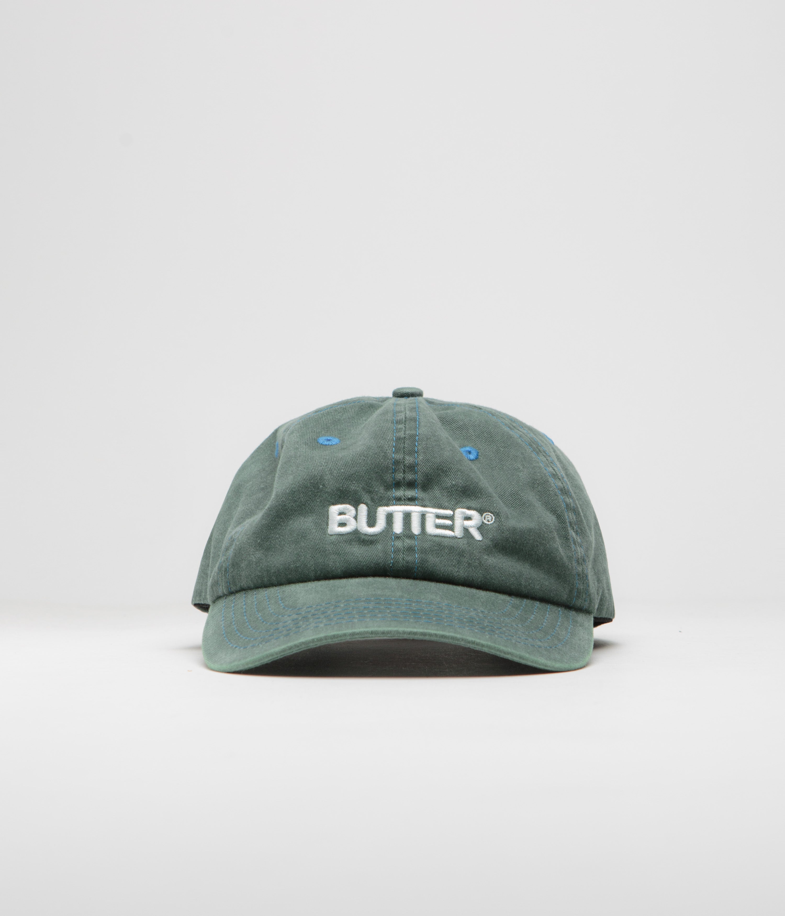 Butter Goods Washed Jade Rounded Logo Cap - Stylish Skate Essential
