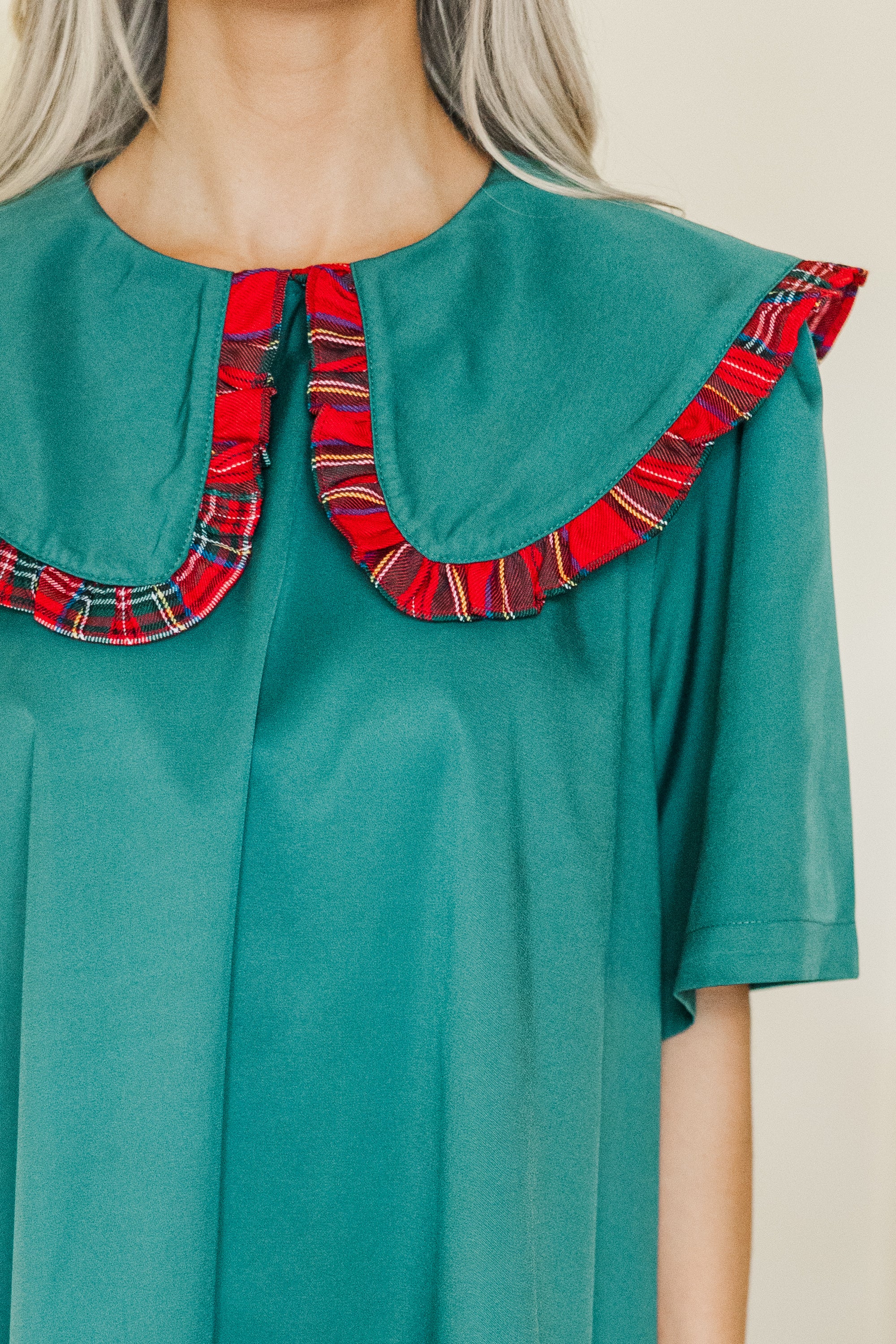 Stunning All In Plain Sight Green Dress for the Holidays