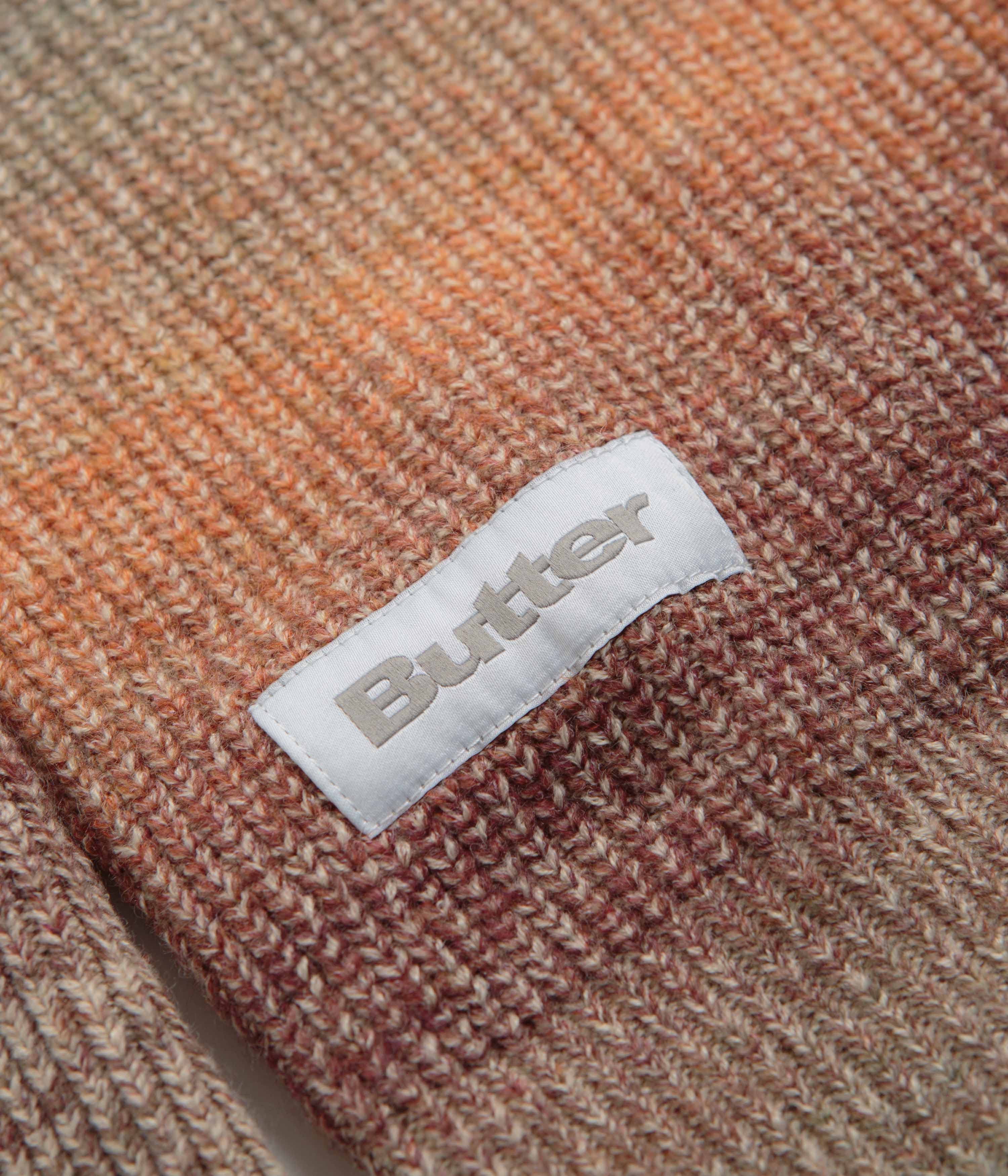 Butter Goods Beams Knit Sweatshirt - Stunning Ochre