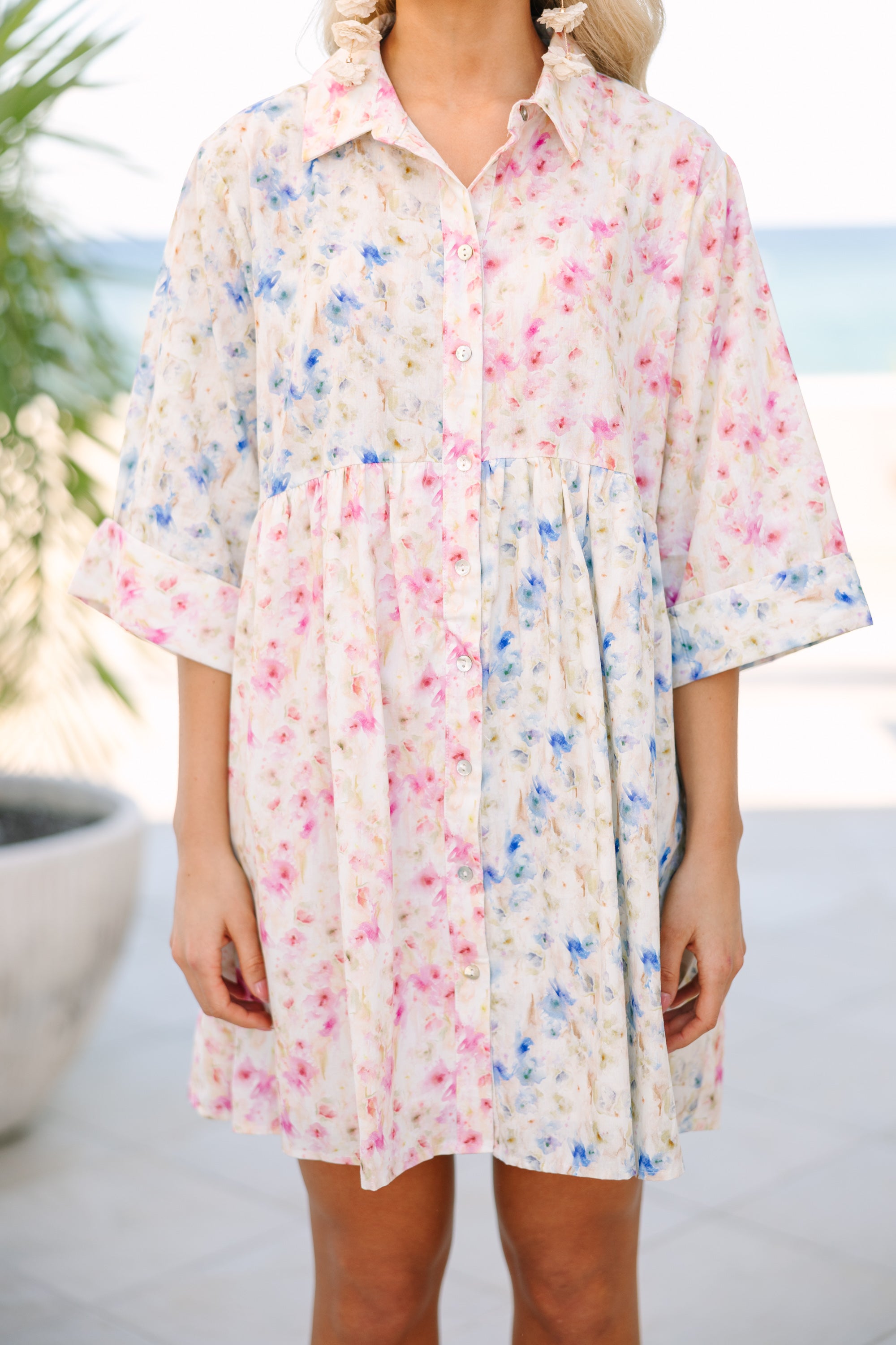 Springtime Delight: Feeling Your Best Pink Colorblock Dress