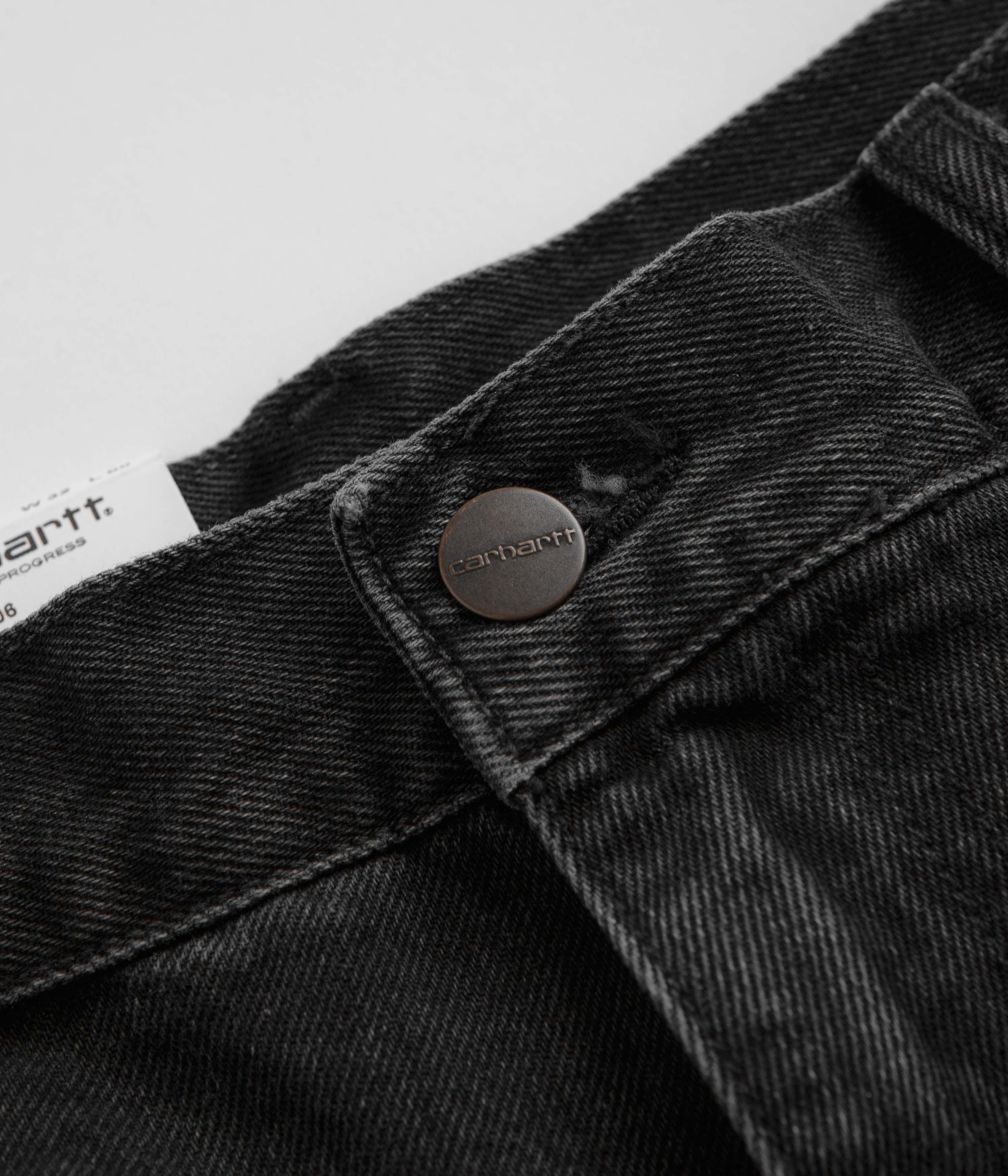 Carhartt Black Stone Washed Single Knee Shorts - A Must-Have!