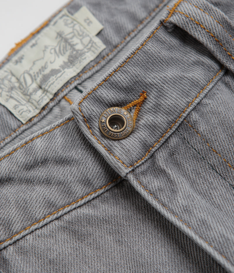 Dime Classic Relaxed Jeans - Stunning Dipped Sandblasted Grey