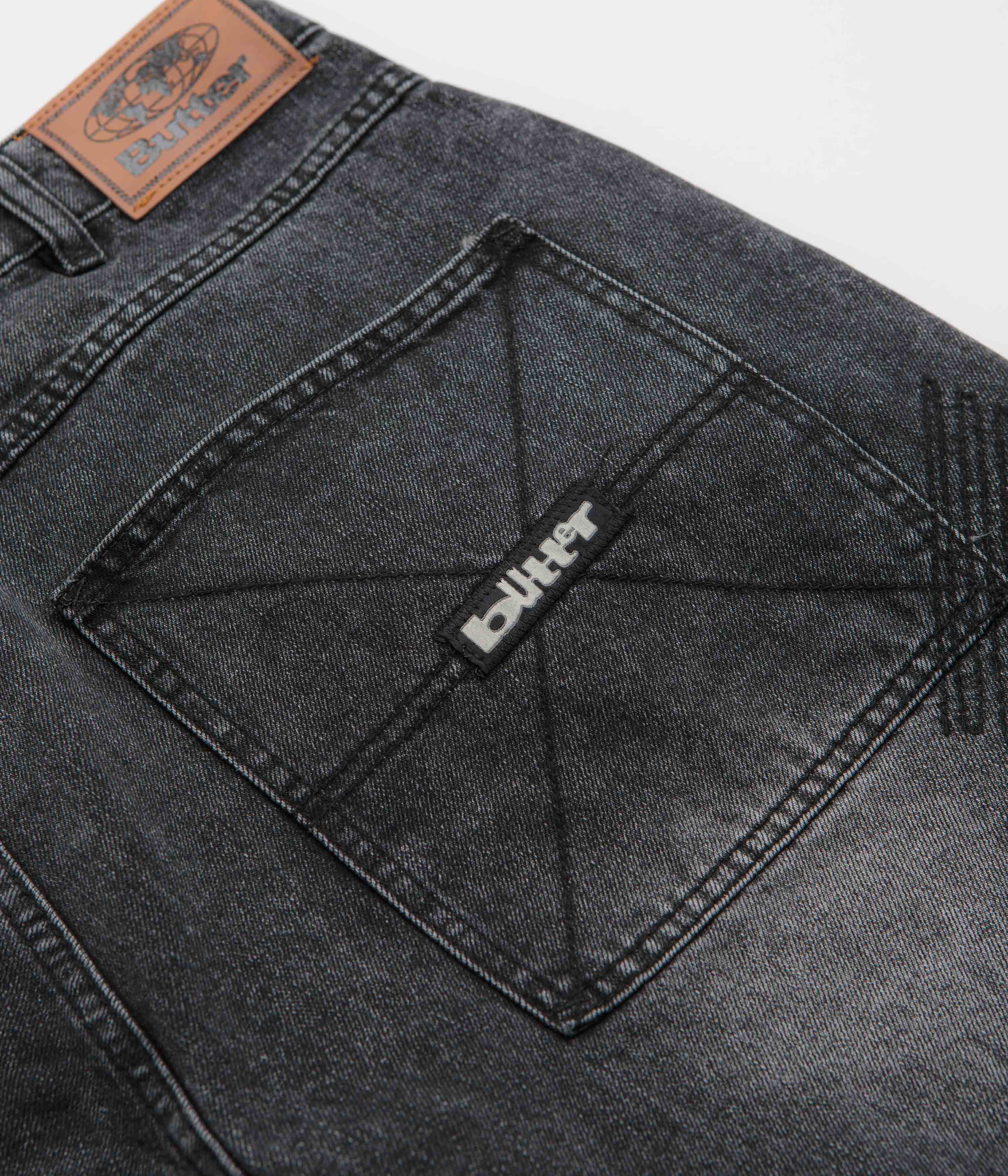 Butter Goods Distressed Grey Stitch Denim Shorts - A Must-Have!