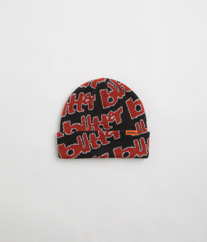 Butter Goods Black Warped Beanie - Stylish and Comfortable!