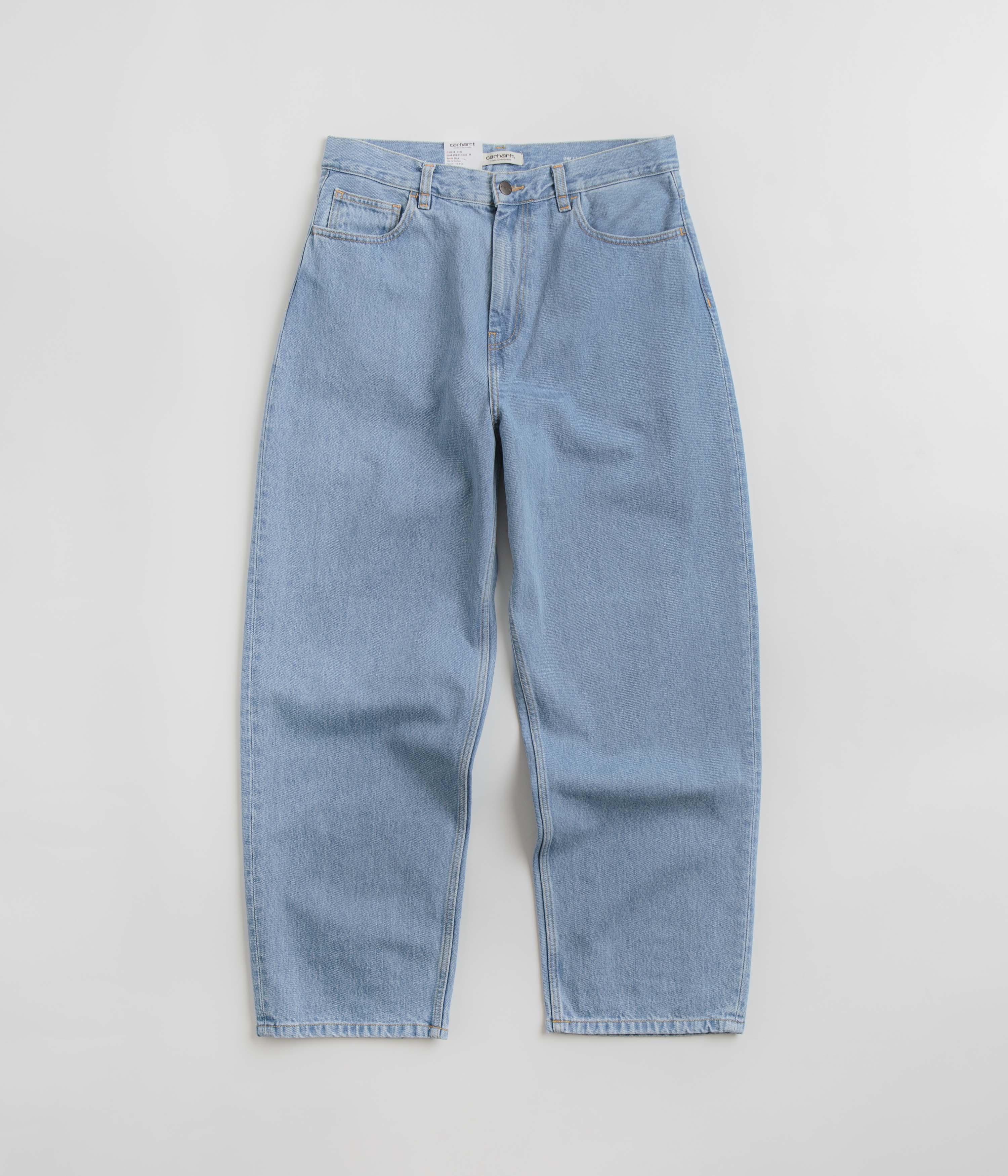 Carhartt Women's Brandon Stone Bleached Blue Denim Pants - A Timeless Choice!