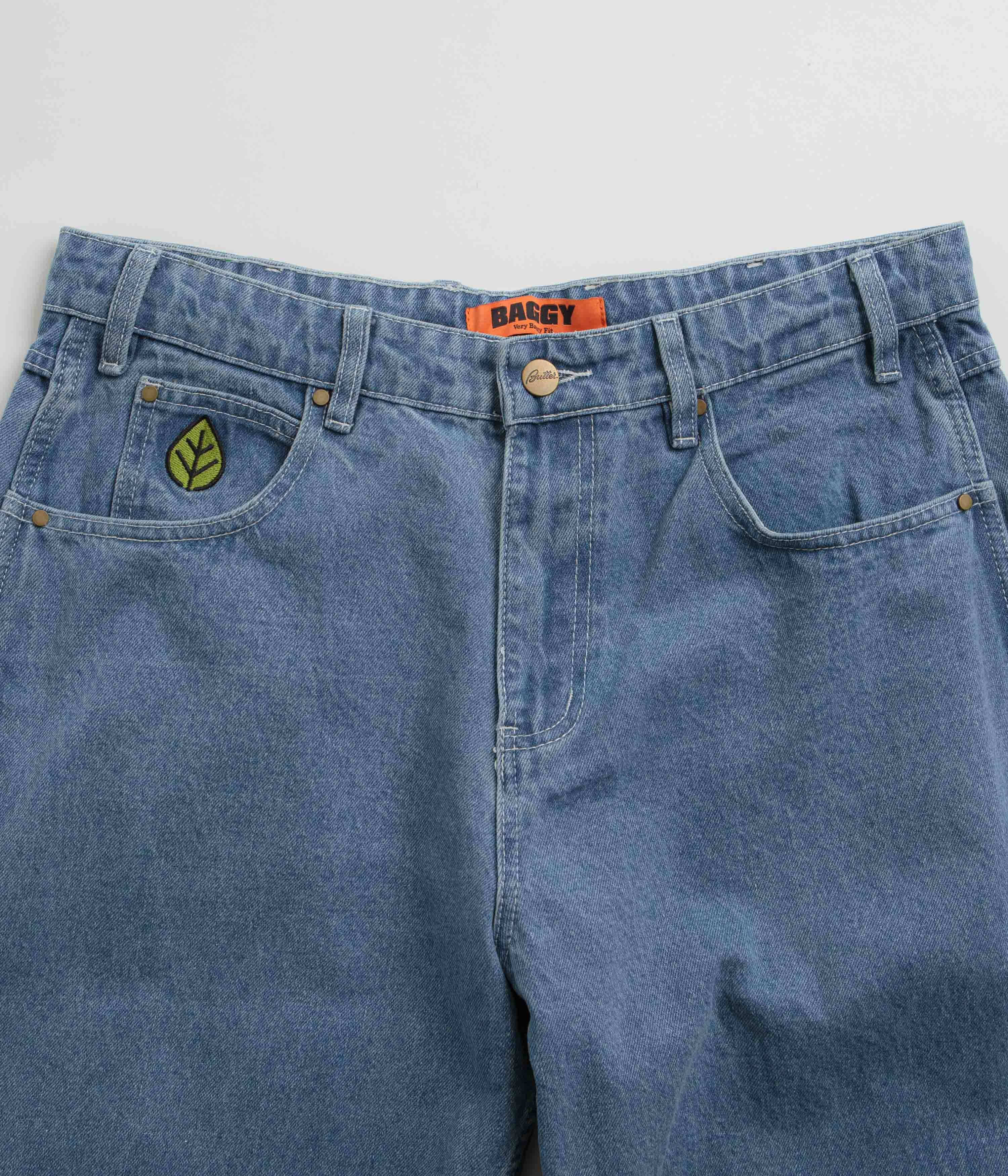 Butter Goods Mid Blue Weathergear Heavyweight Jeans - A Must-Have!
