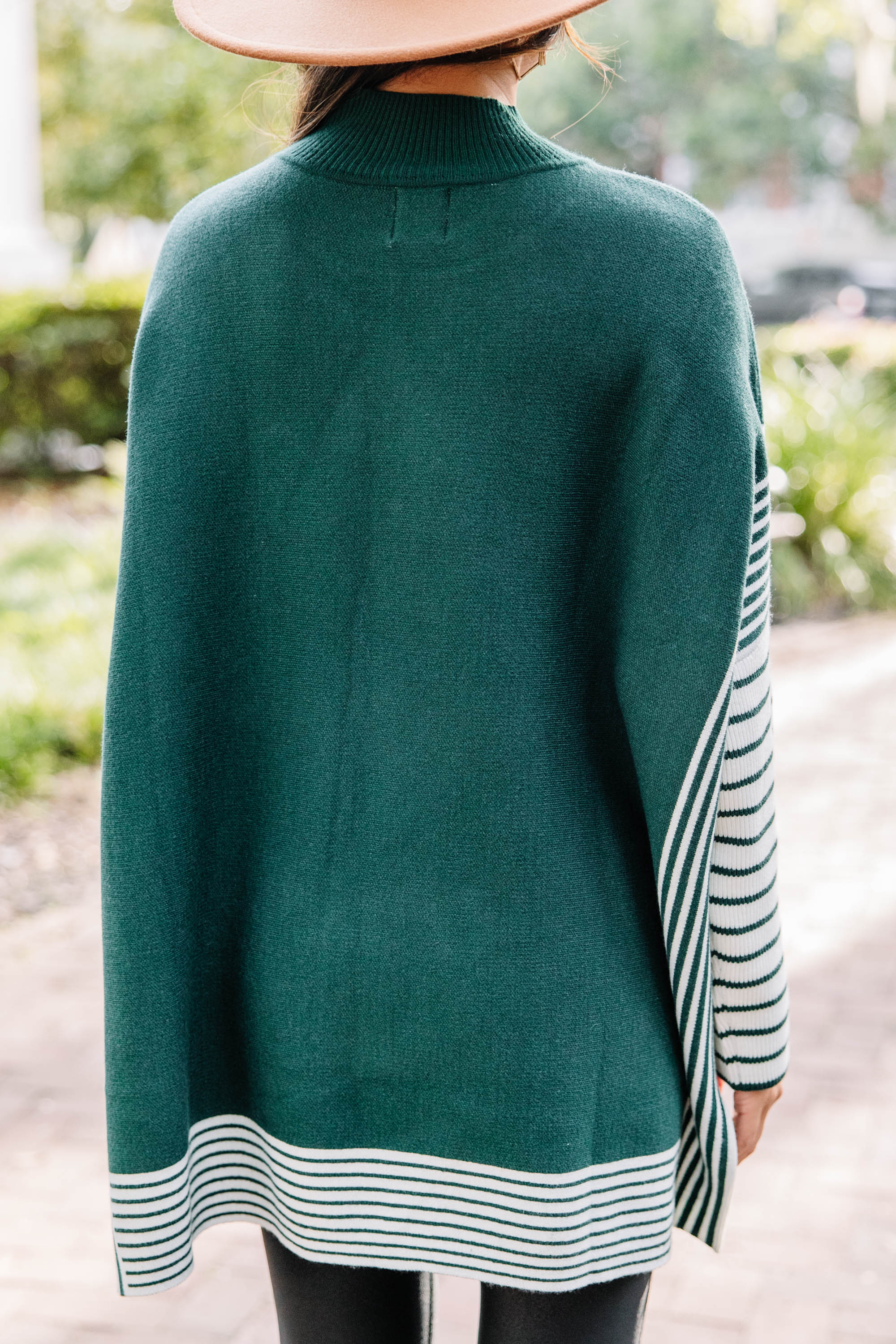 Hunter Green All - In Striped Tunic: A Fashion Must - Have!
