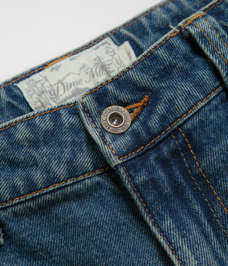 Dime's Stunning Dipped Sandblasted Indigo Classic Baggy Jeans