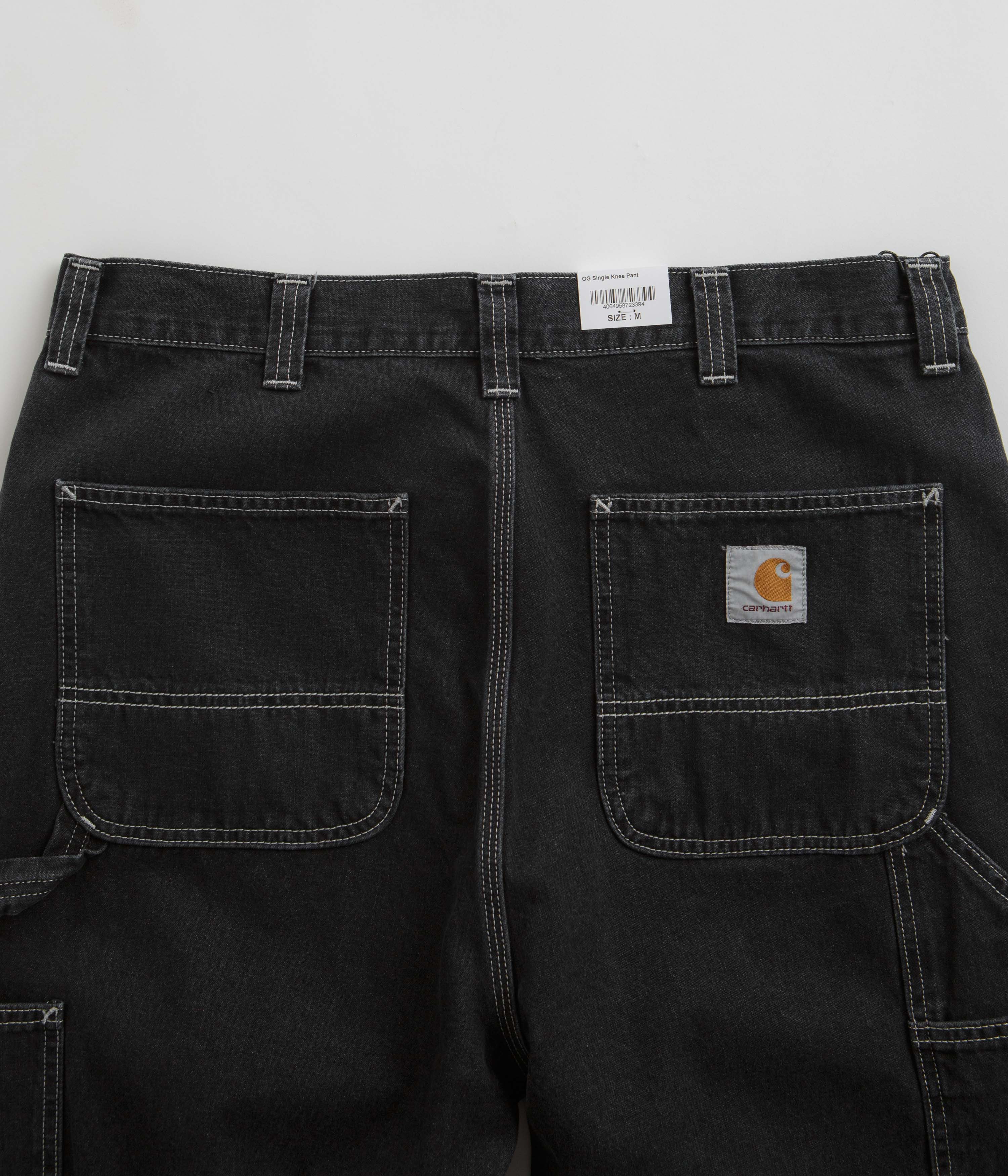 Carhartt OG Single Knee Pants - Stunning Stone Washed Black