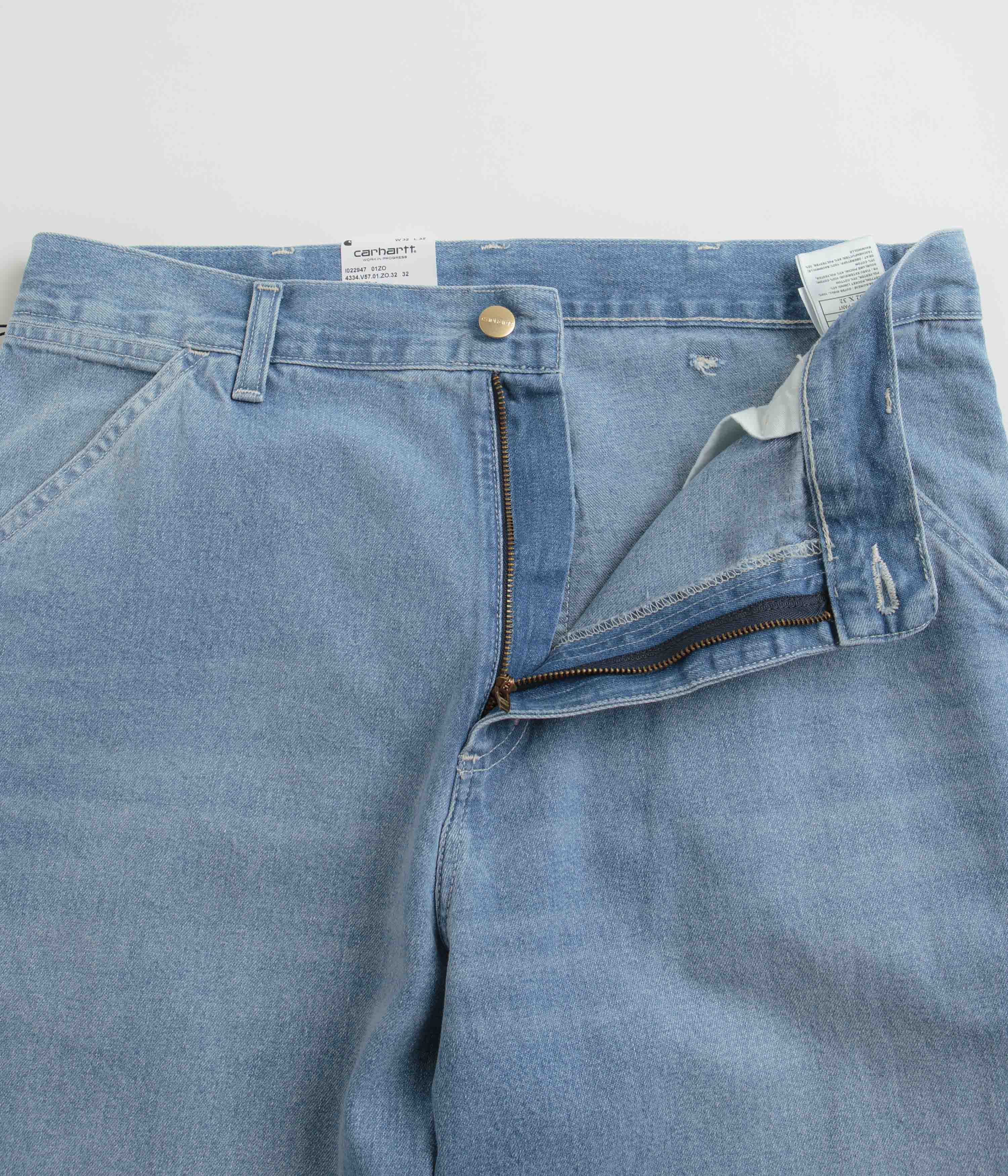 Carhartt Simple Light True Washed Blue Denim Pants - A Must - Have for Style Enthusiasts
