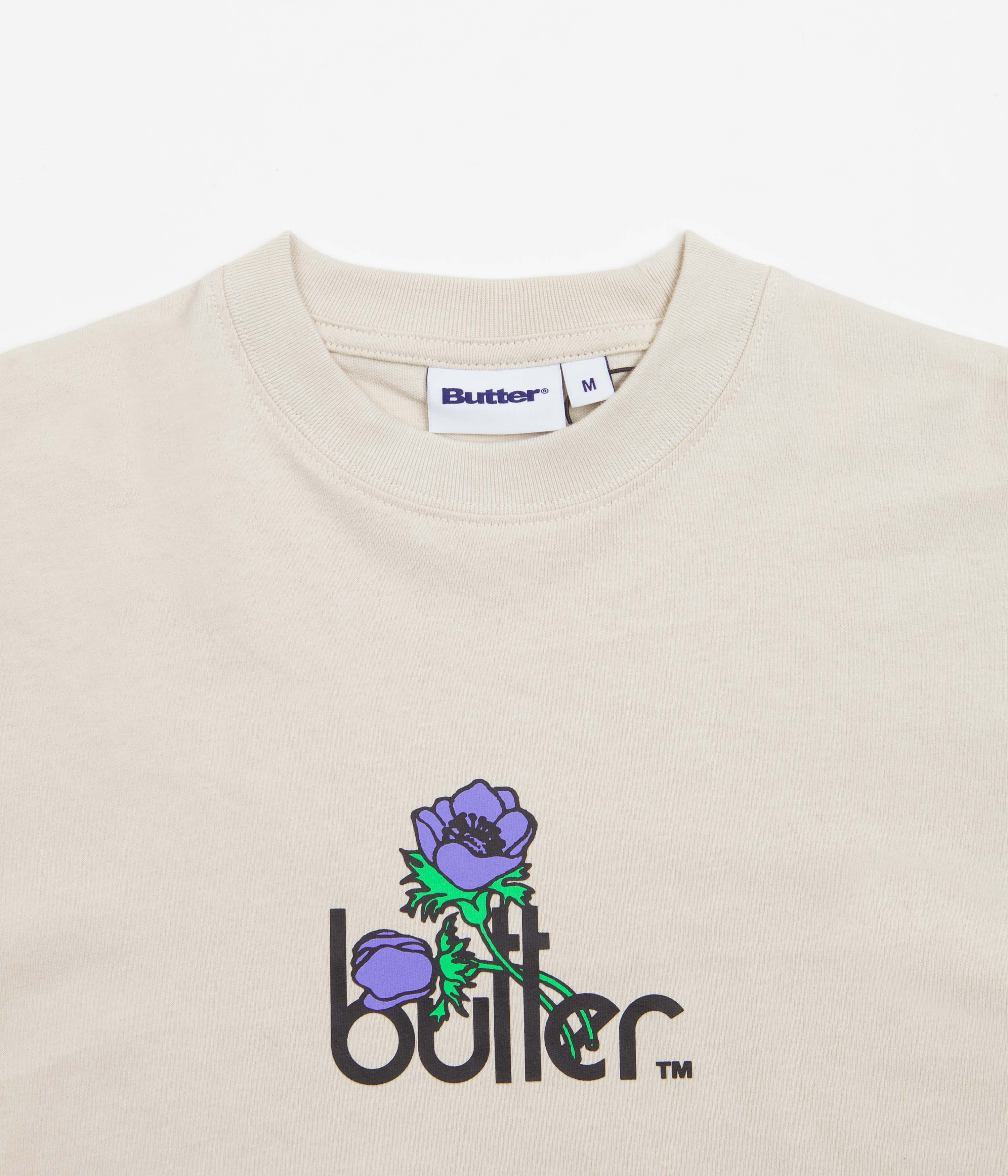 Butter Goods Cream Windflowers T-Shirt - Irresistible Floral Style!