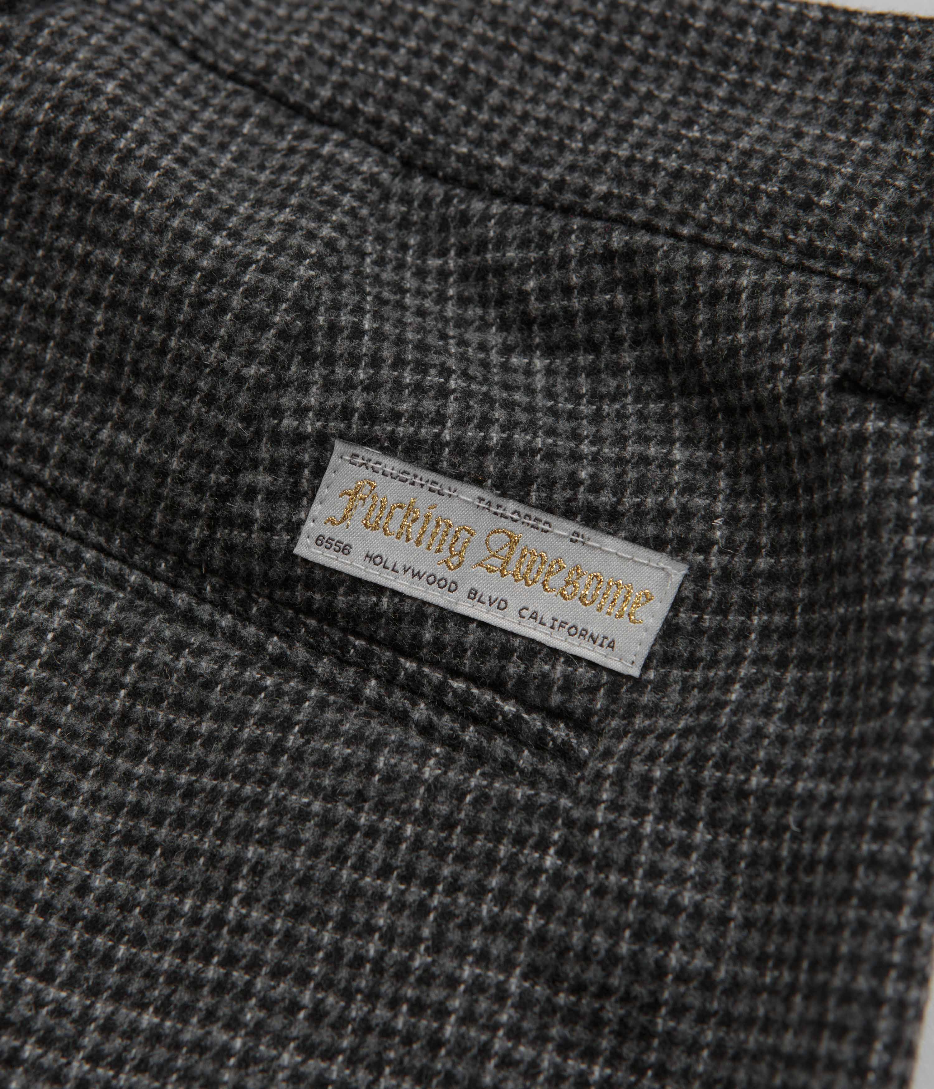 Fucking Awesome Shadow Baggy Pleated Wool Pants - A Skatewear Essential