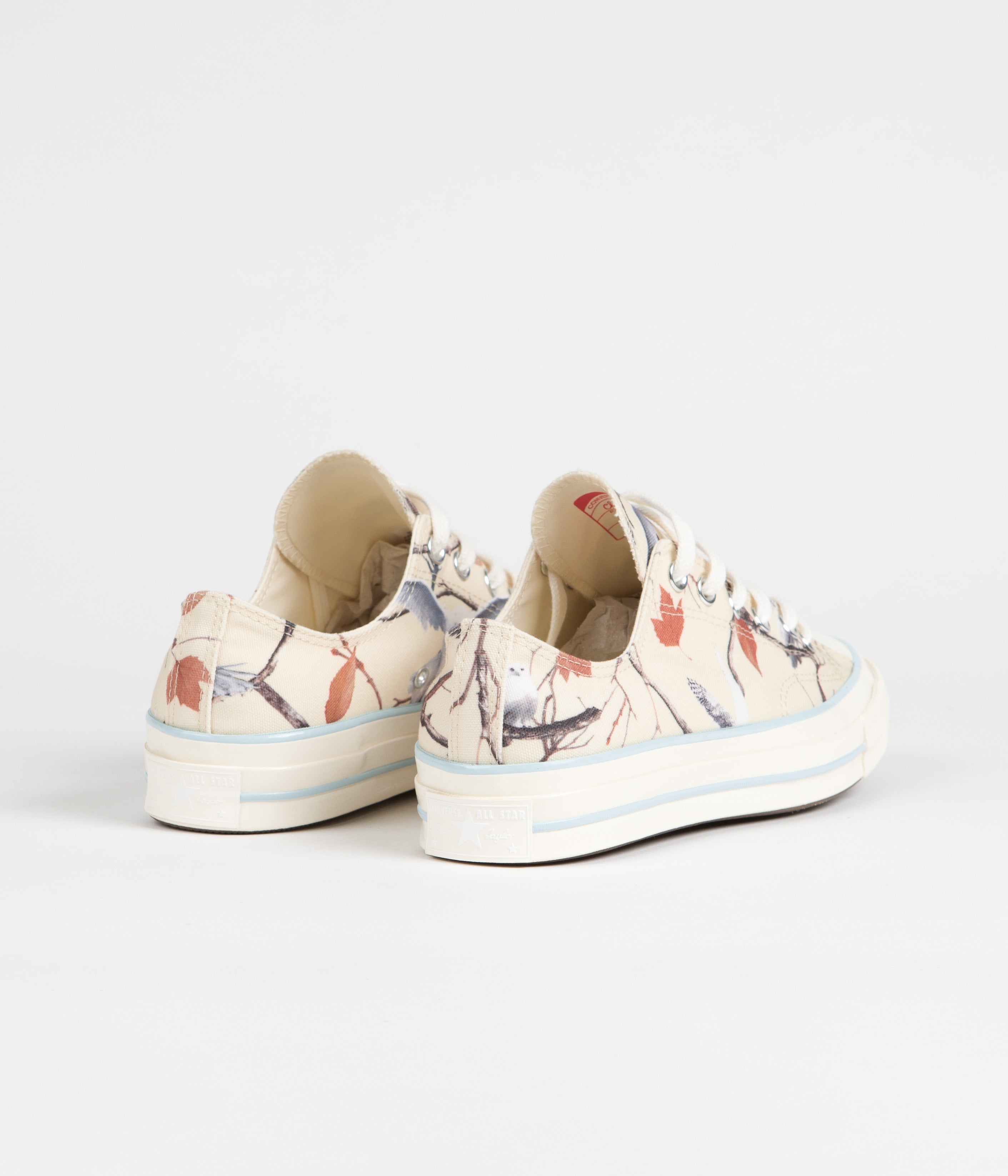 Converse x Golf Wang Chuck 70 Ox Owl Camo Shoes - Stunning Egret, Corydalis Blue & Antique White