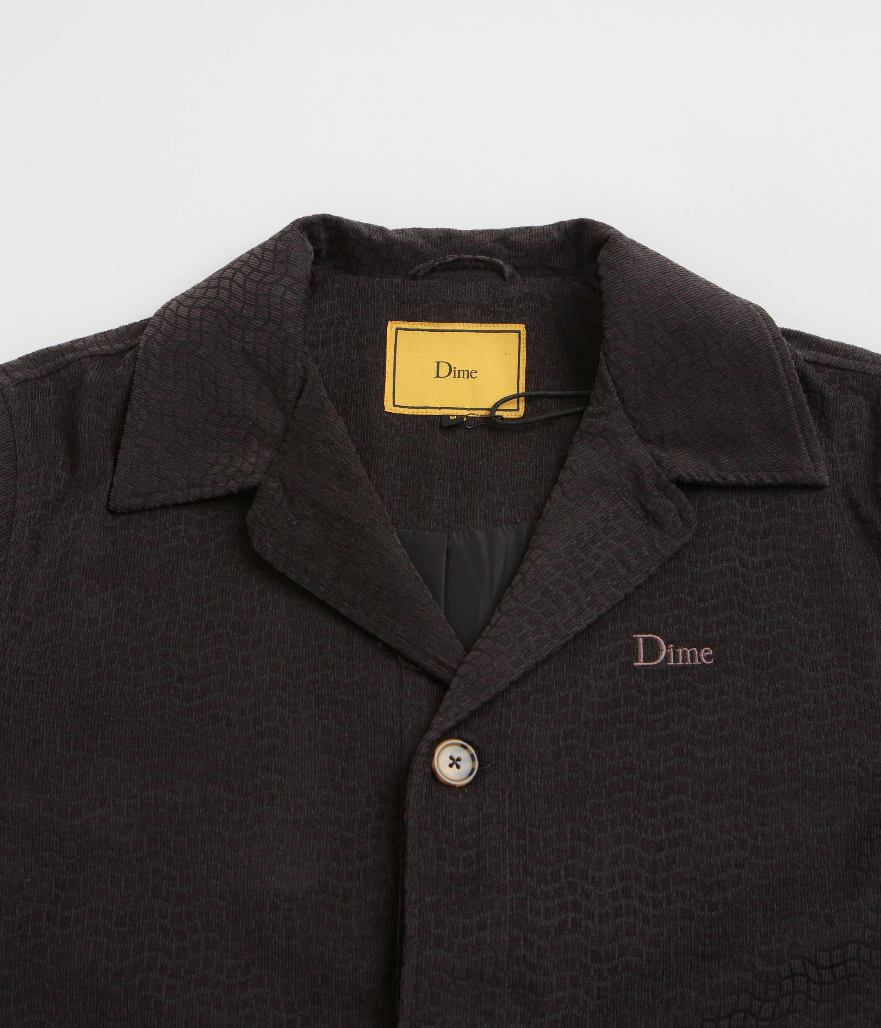 Dime Black Printed Corduroy Jacket - A Skate Style Icon