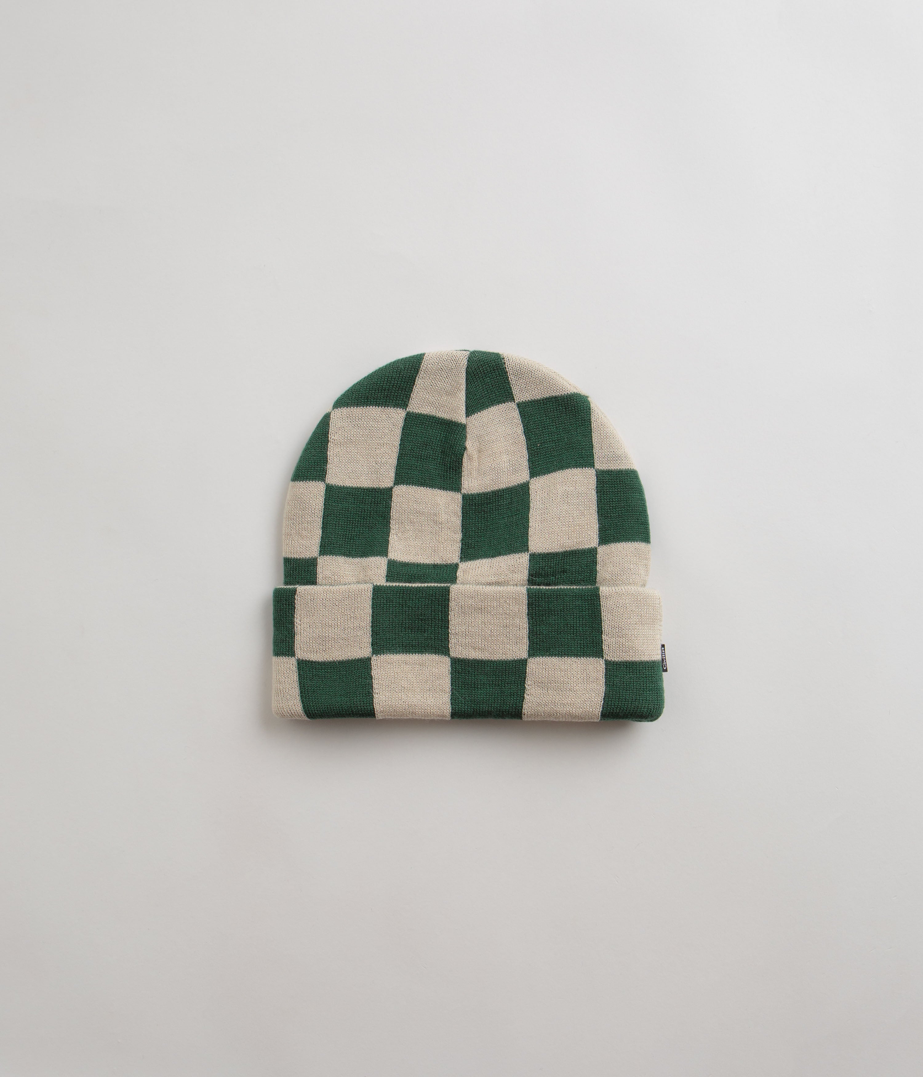 Civilist Checker Beanie - Irresistible Creme Brulee & Duck Green