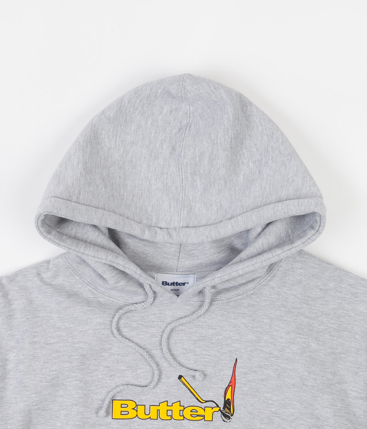 Butter Goods Heather Grey Match Hoodie - Stay Warm in Style!