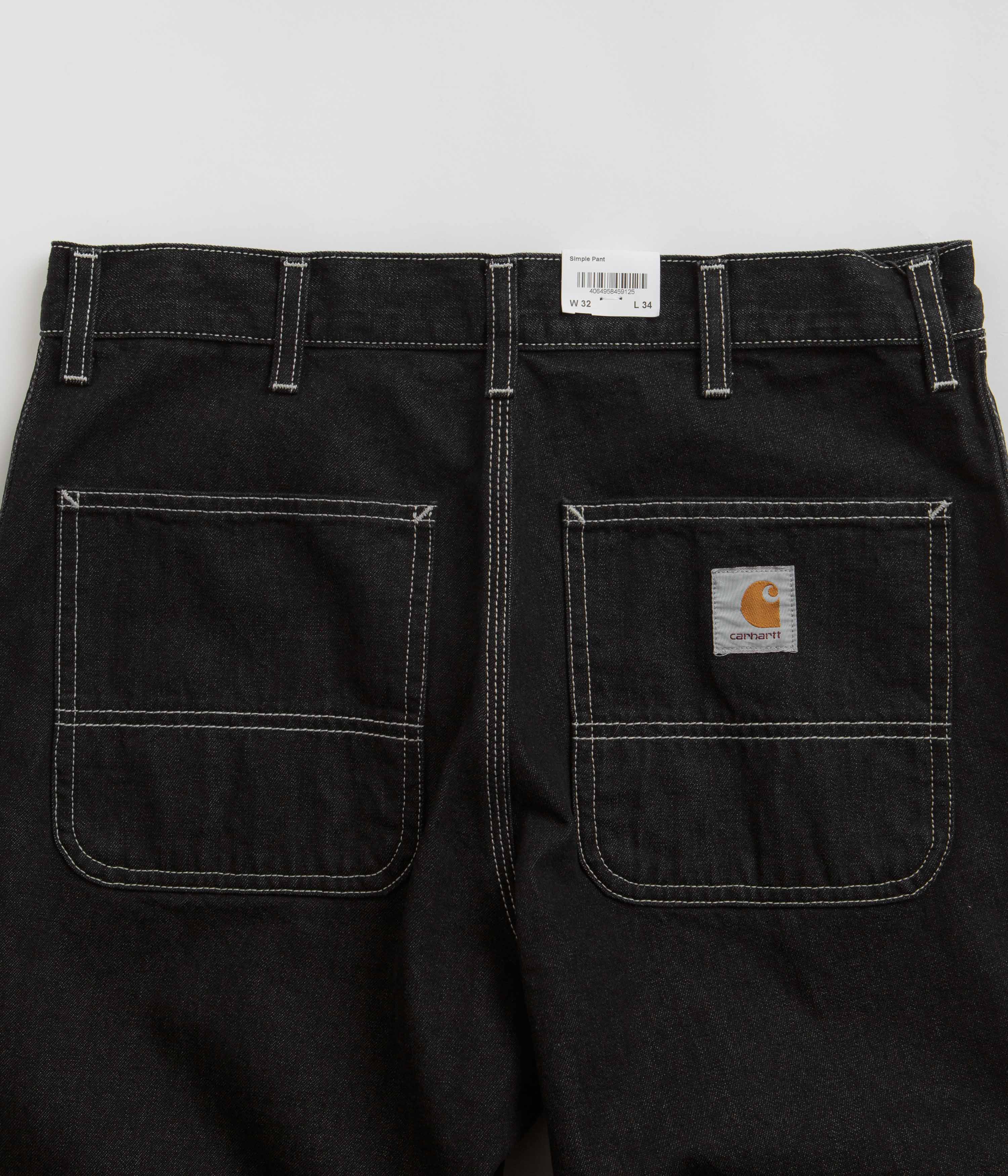 Carhartt One Wash Black Simple Pants - Timeless Style for Everyday!