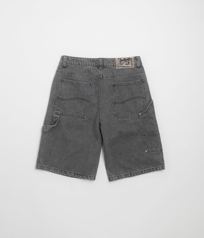 Dime Carpenter Faded Black Denim Shorts - A Must - Have!