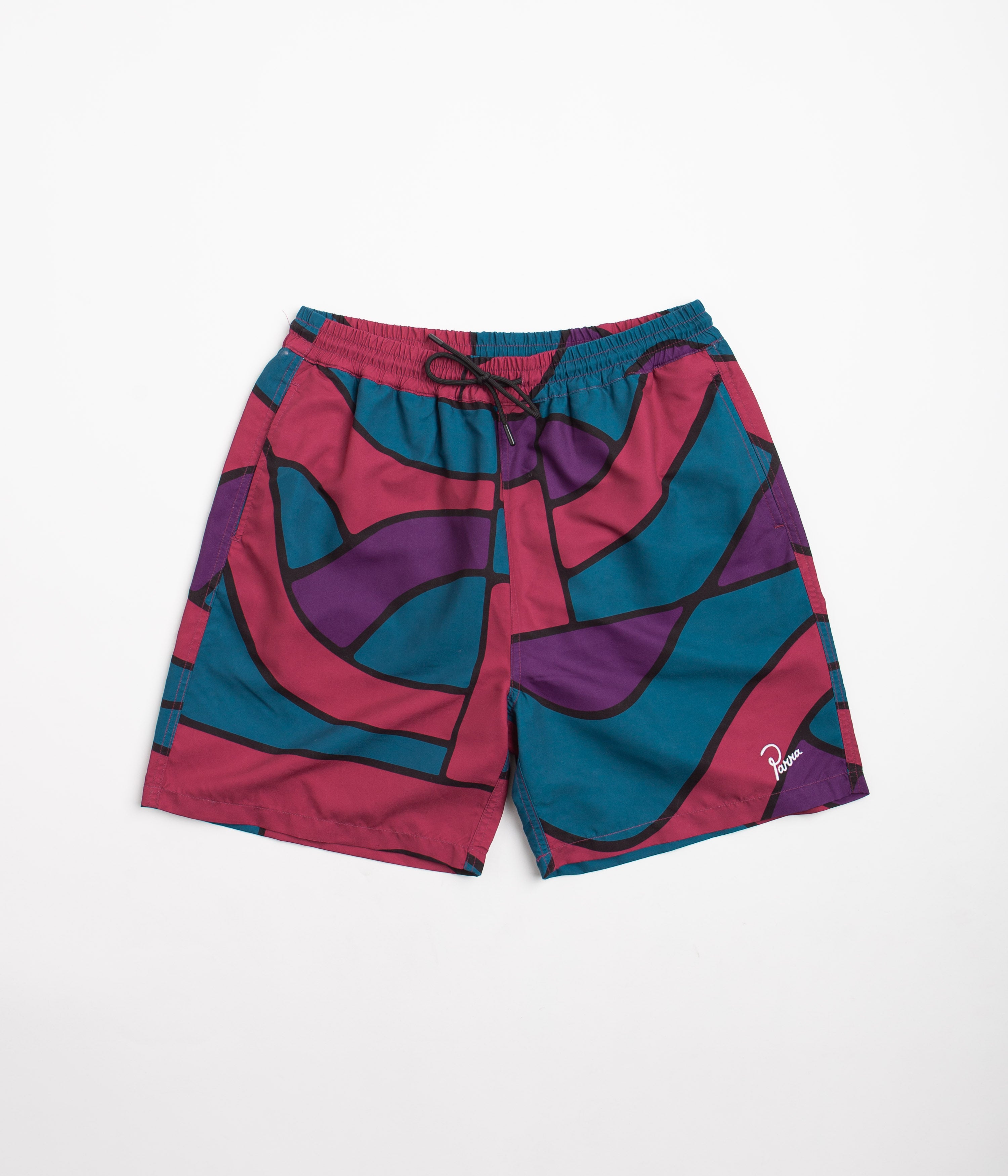 by Parra Multi-Color Mountain Waves Swim Shorts: A Splash of Style!