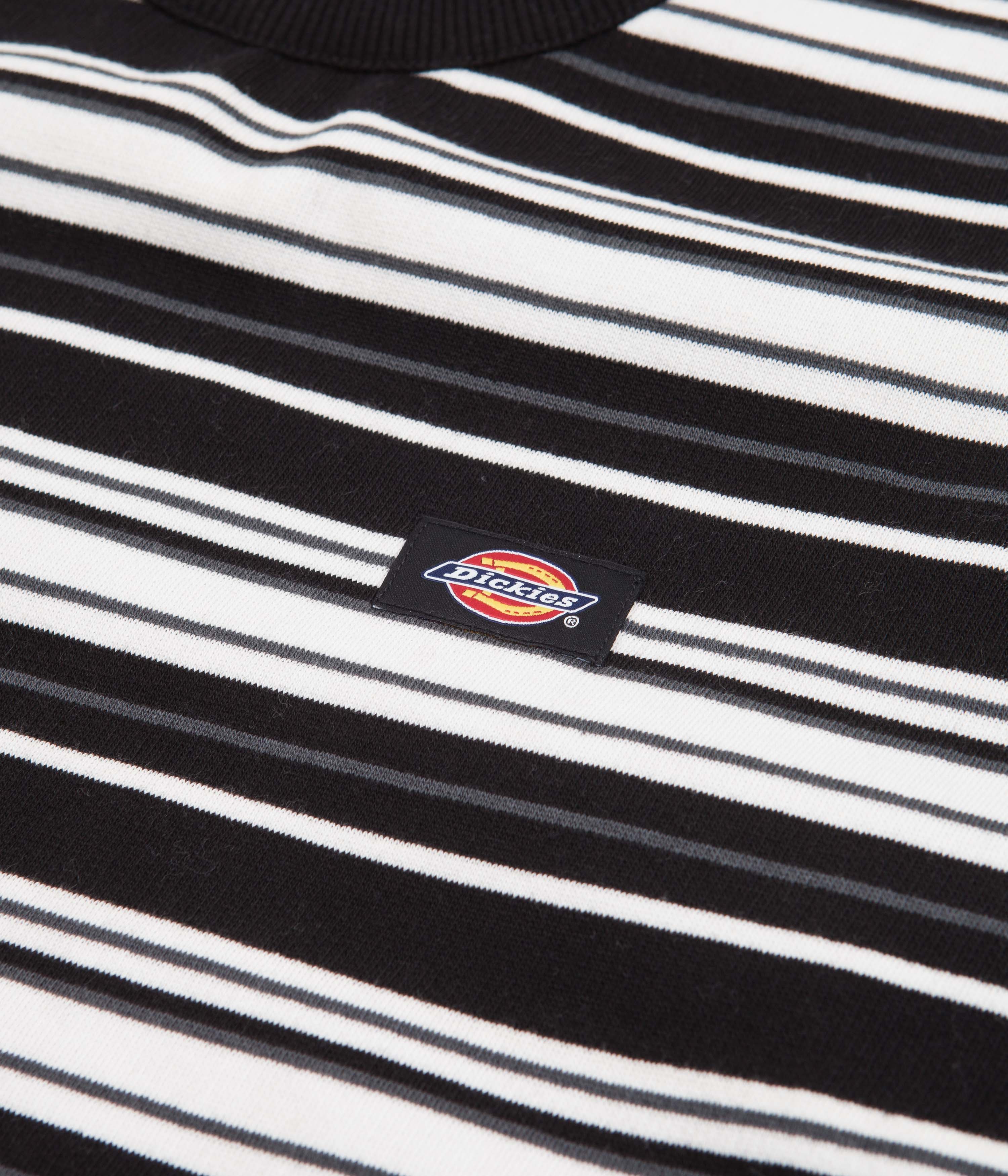 Dickies Westover Stripe Crewneck Sweatshirt - Crisp White