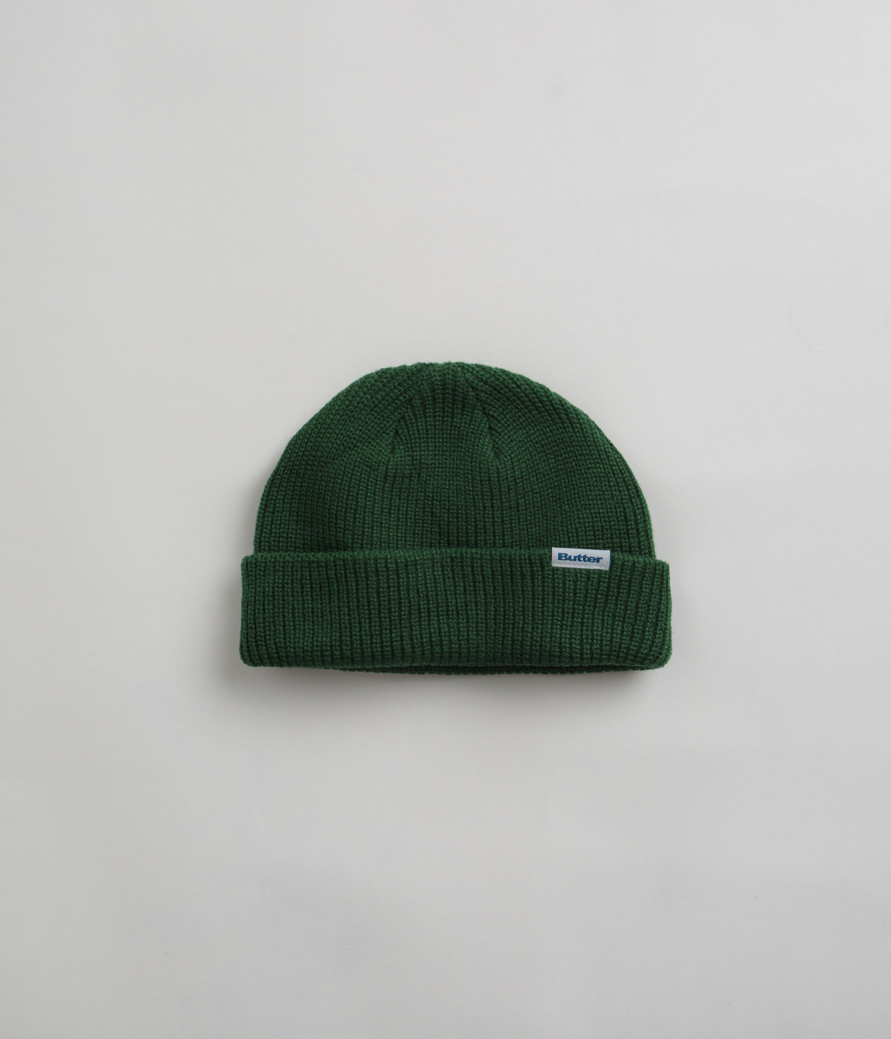 Butter Goods Forest & White Wharfie Beanie - Stylish and Comfortable!