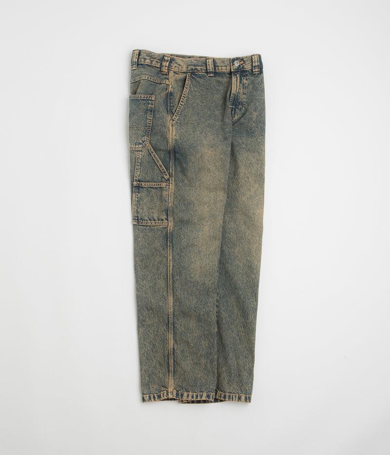 Dickies Stevensville Carpenter Jeans - Stunning Yellow Fade Indigo