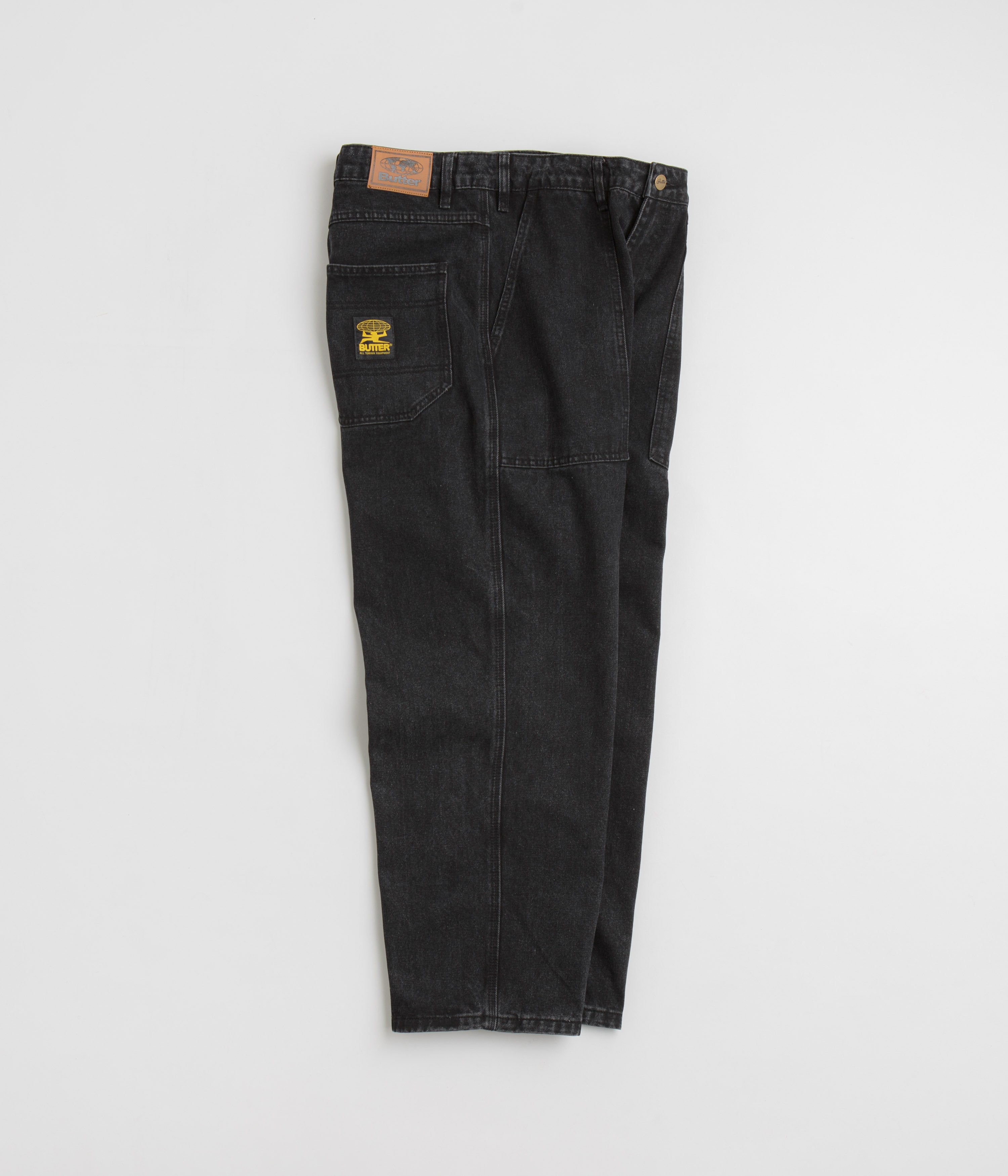 Butter Goods Washed Black Patch Pocket Jeans - Stylish and Comfortable