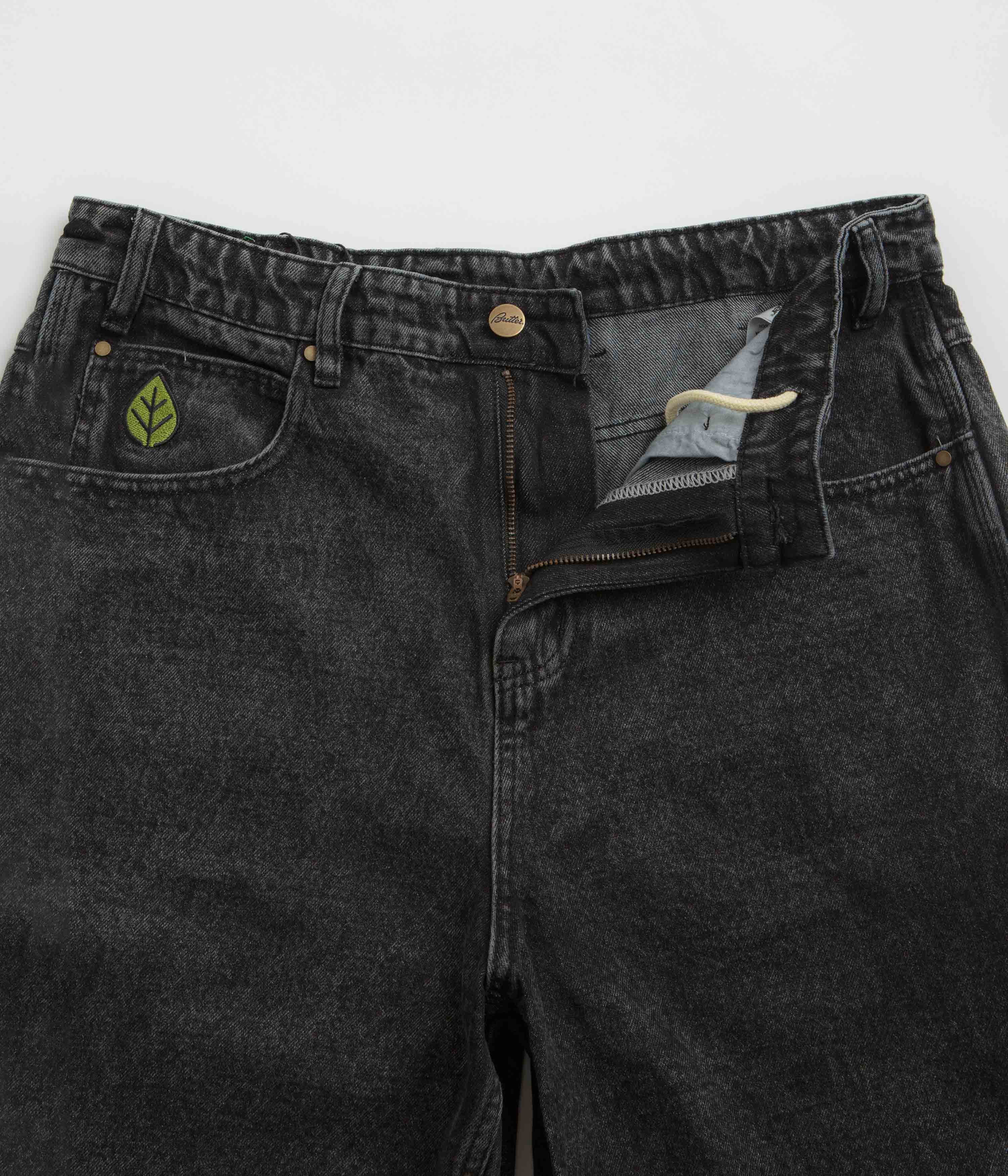 Butter Goods Faded Black Weathergear Denim Shorts - Irresistible Style!
