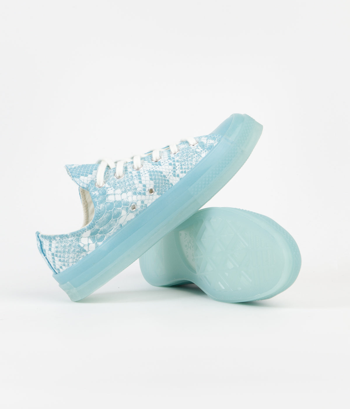Converse x Golf Wang Chuck 70 Ox Shoes - Vintage White/Blue Topaz: A Fashion Marvel