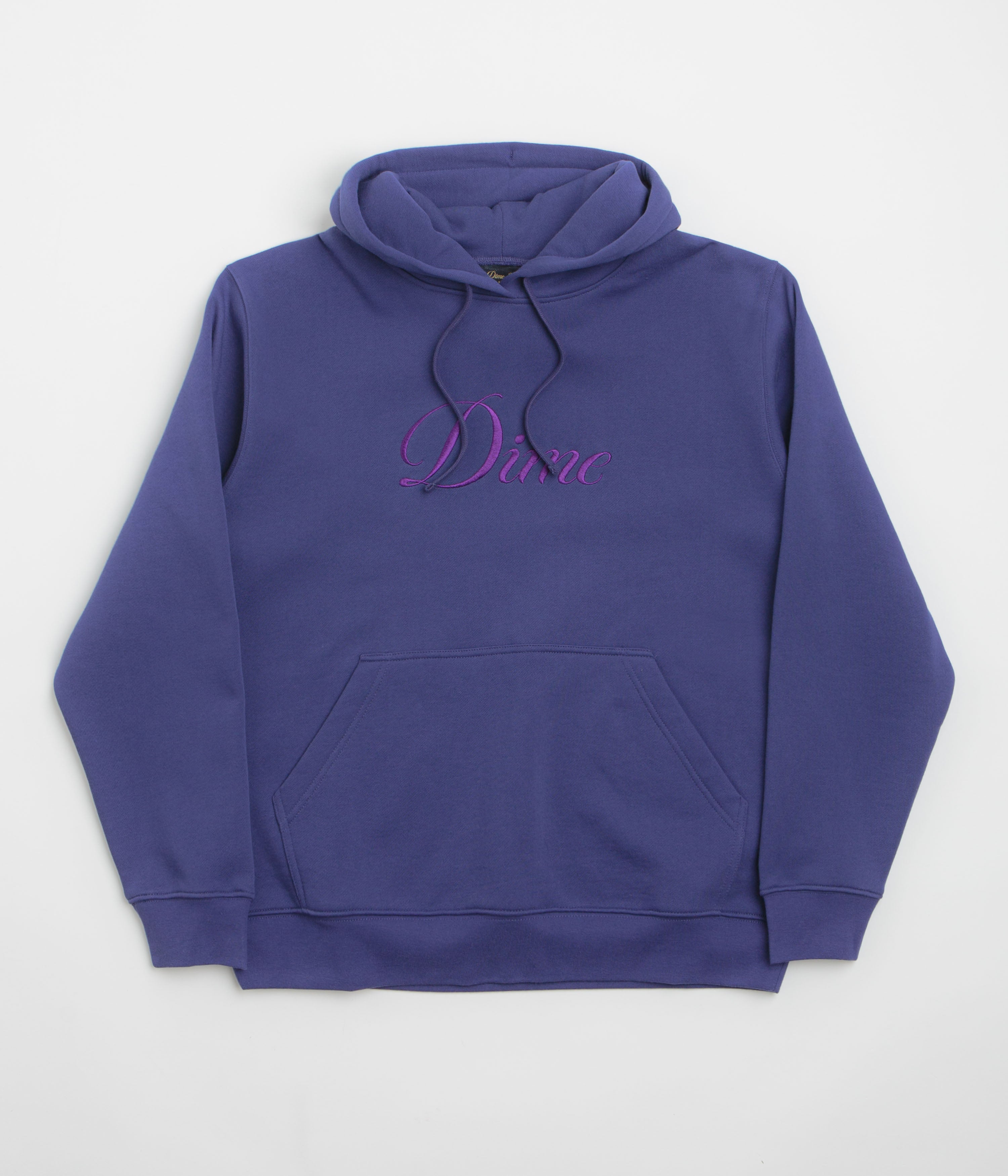 Stunning Dime Cursive Logo Hoodie in Enchanting Indigo - Grab Yours Now!