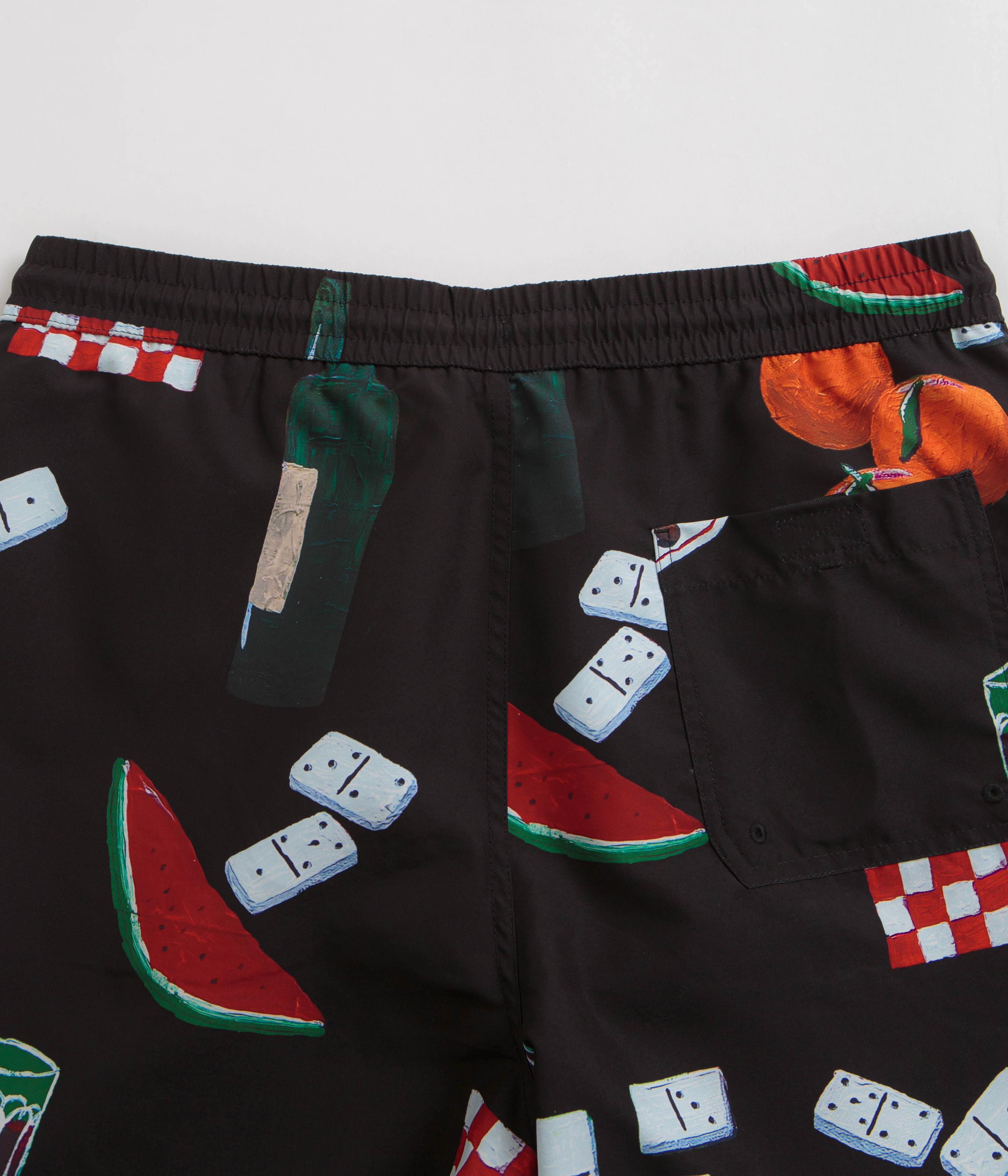 Carhartt Slater Swim Trunks - Stunning Isis Maria Dinner Print / Black
